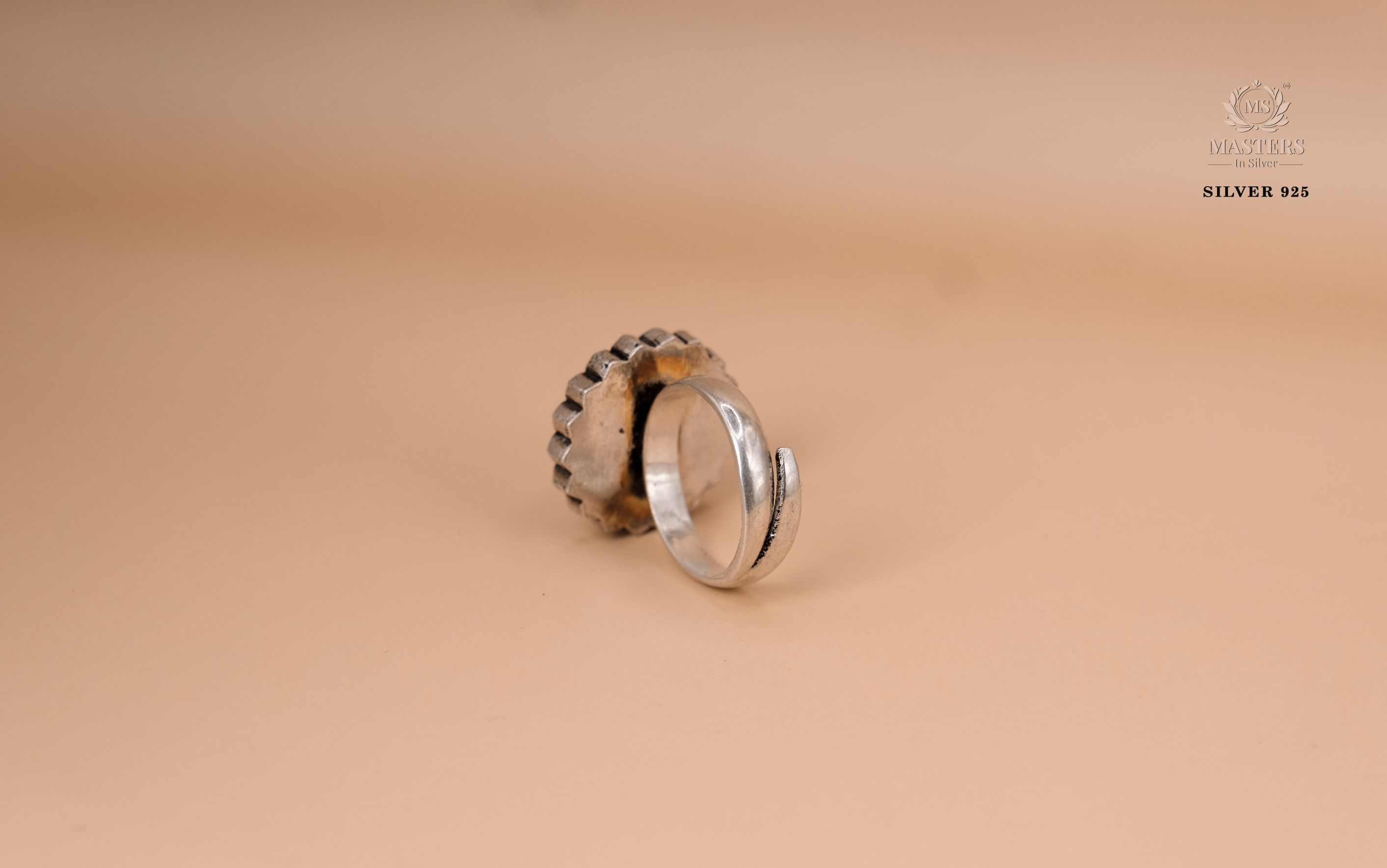 RINGS OXIDISED Kundan stones
