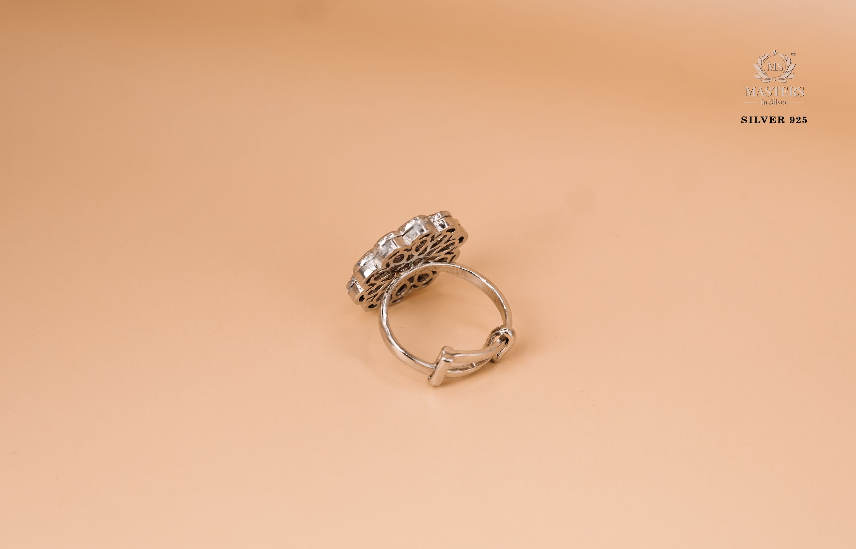 RINGS OXIDISED Kundan stones