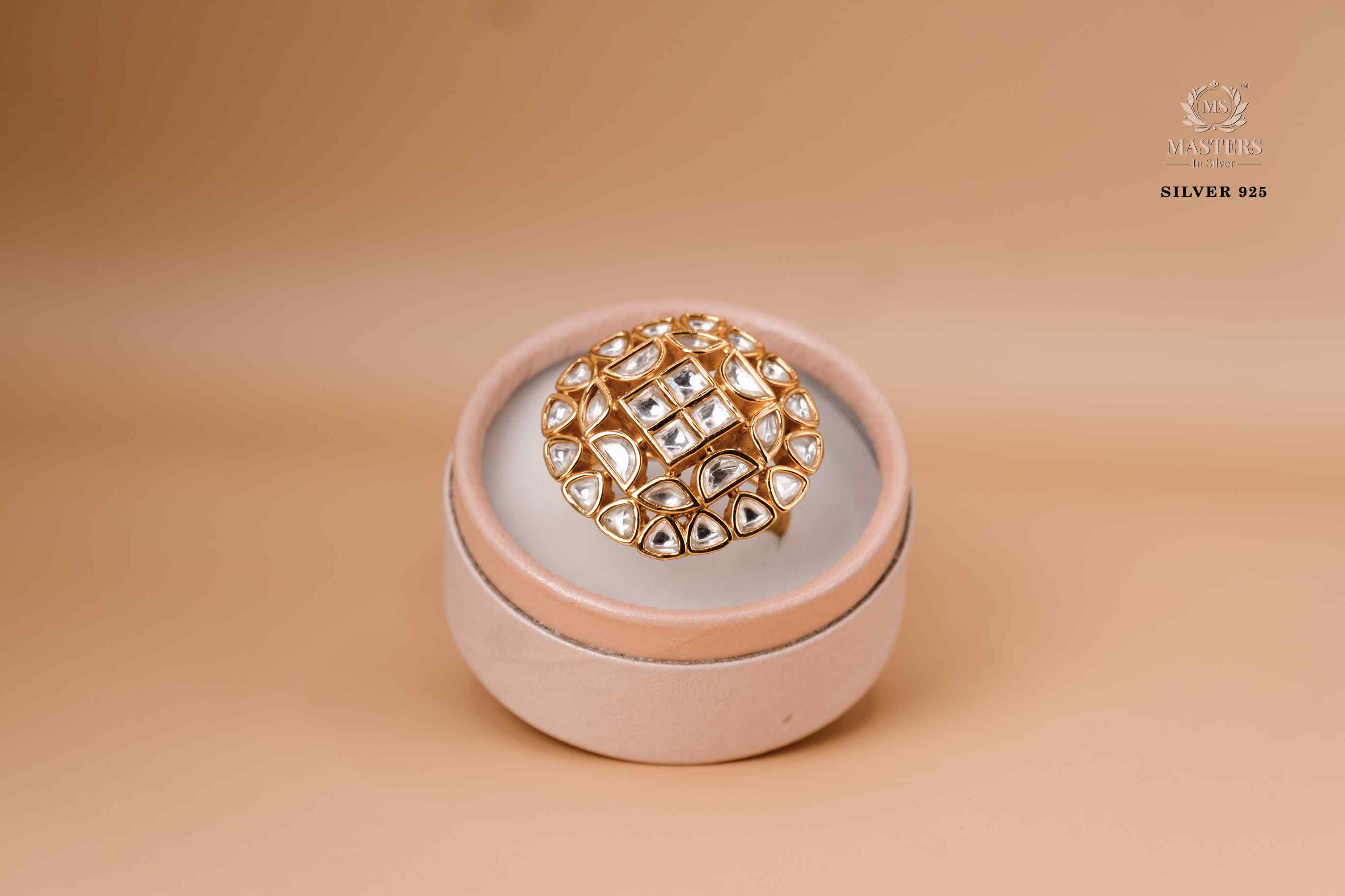 RINGS GOLD PLATED Kundan