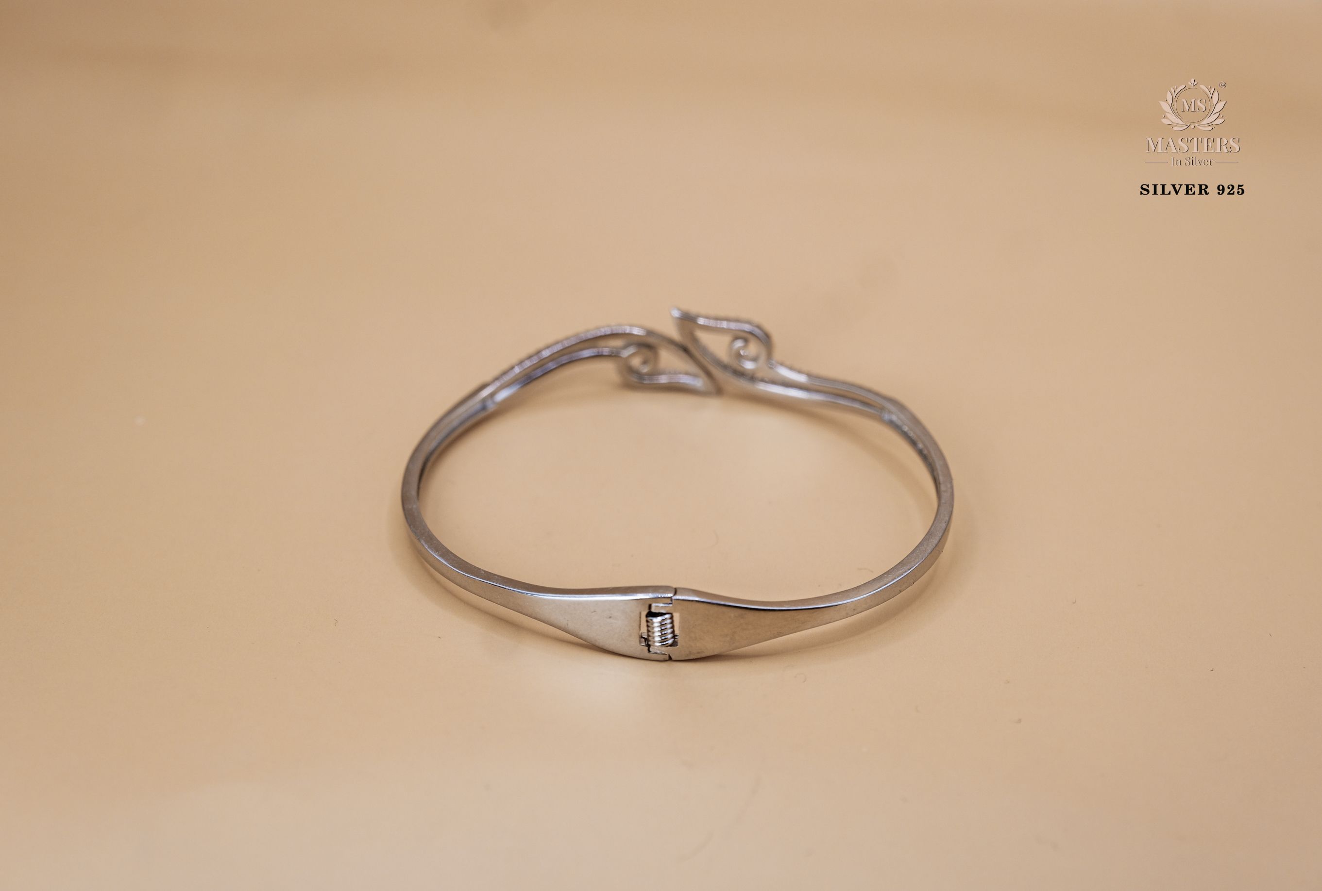 STERLING SLEEK DUAL LOCK SAFETY EQUIPPED ZIRCON STUDDED