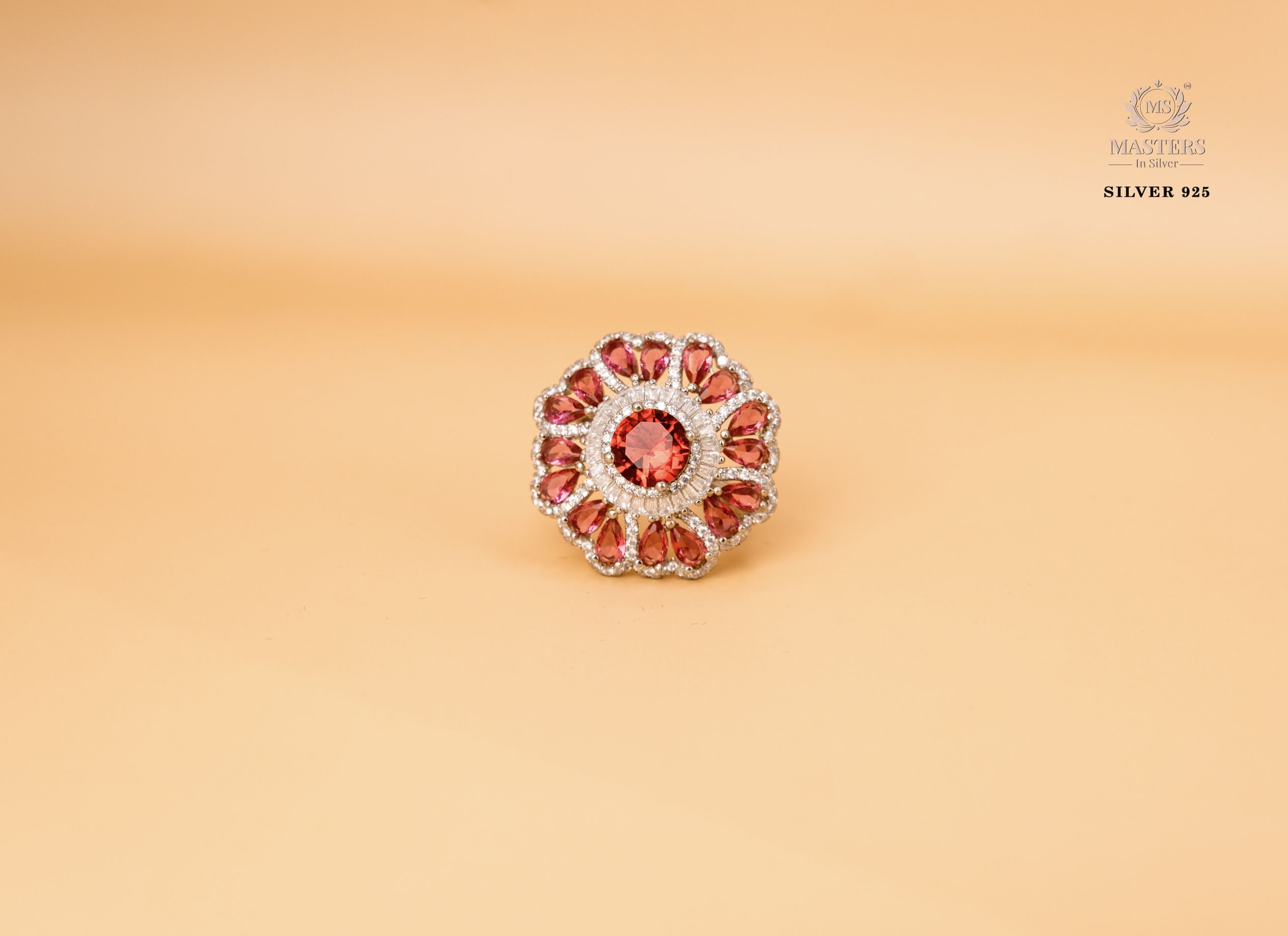ORIGINAL IMPORTED COCKTAIL SILVER 925 RING