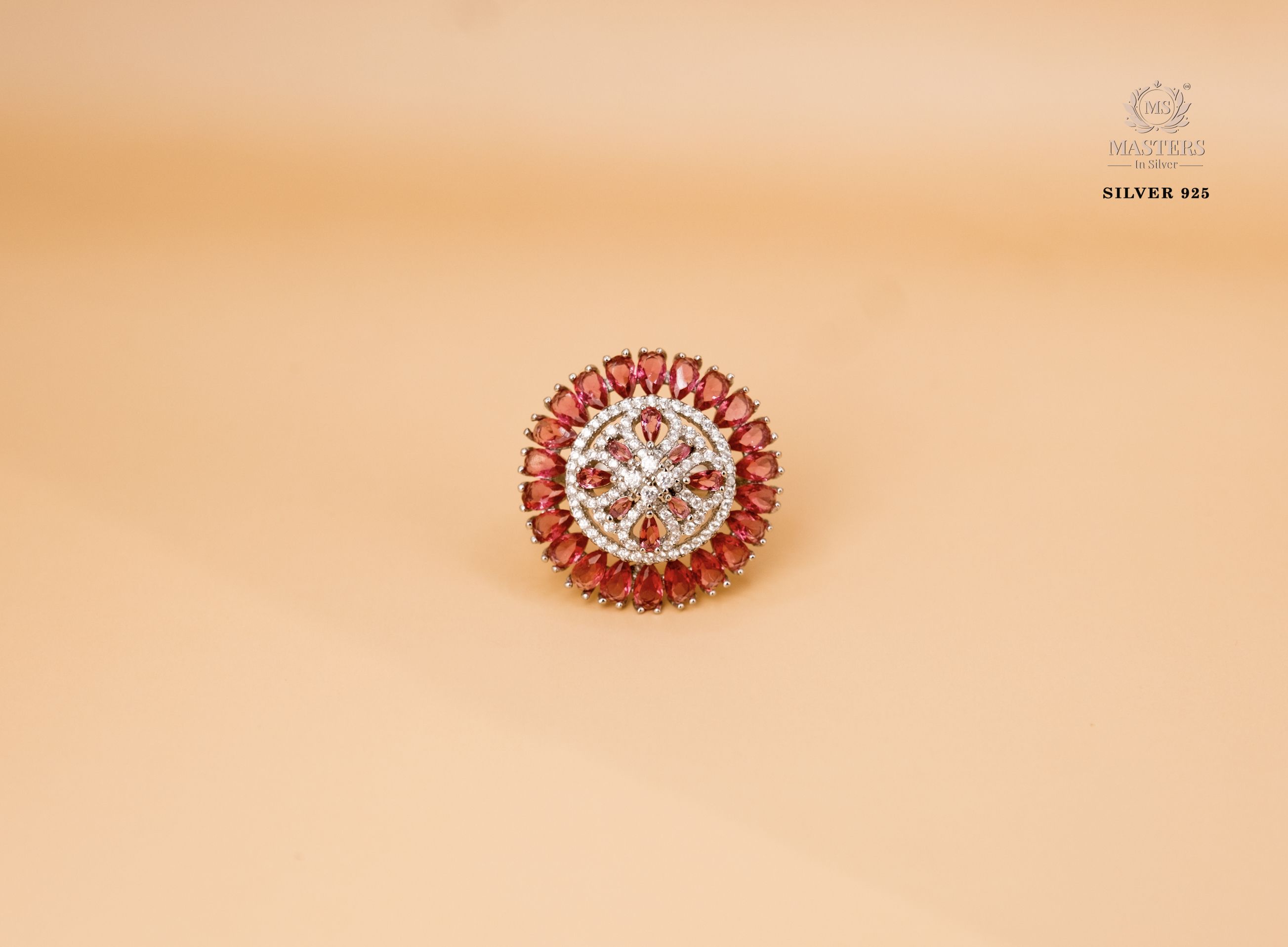 ORIGINAL IMPORTED COCKTAIL SILVER 925 RING
