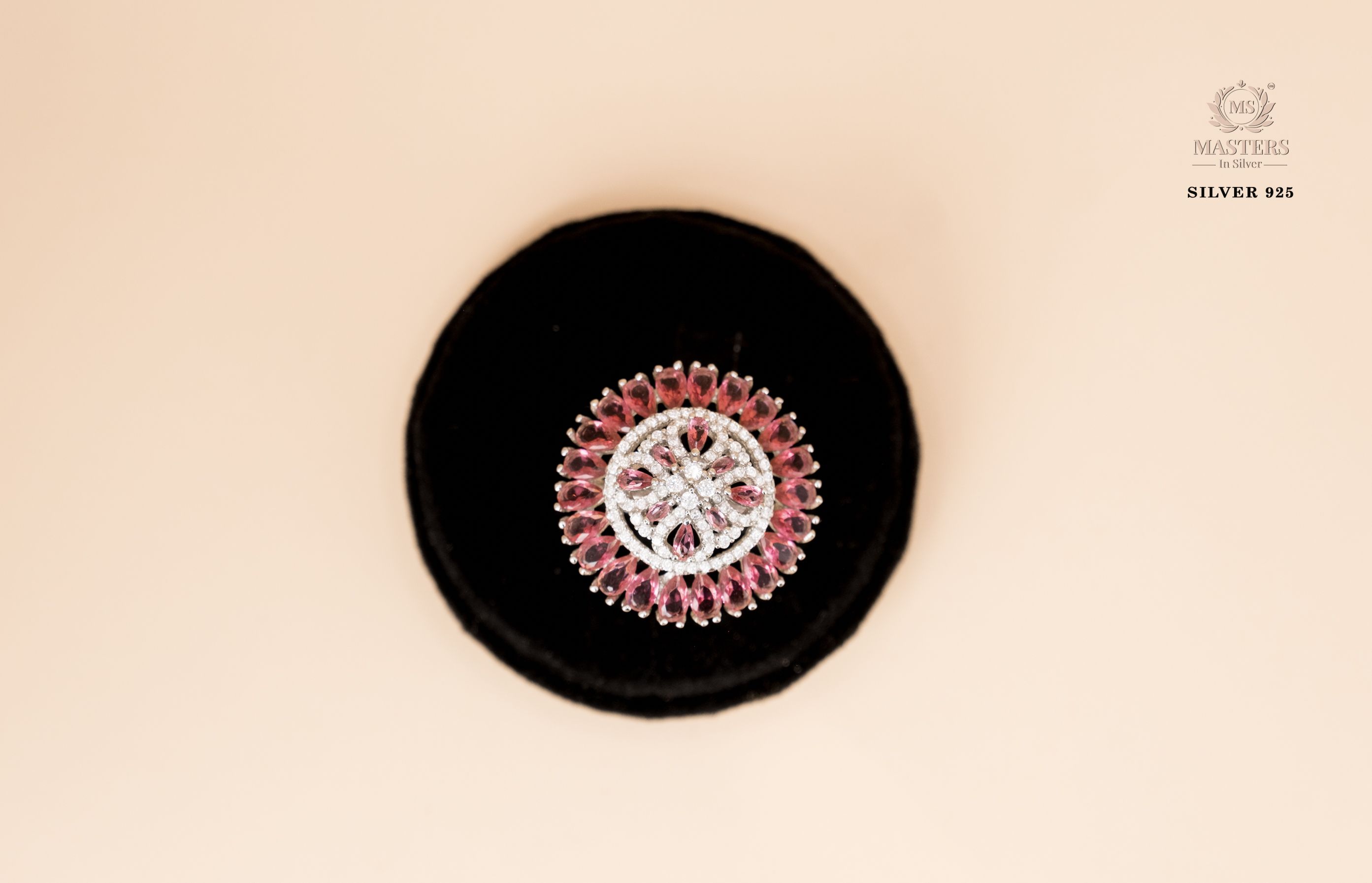 ORIGINAL IMPORTED COCKTAIL SILVER 925 RING