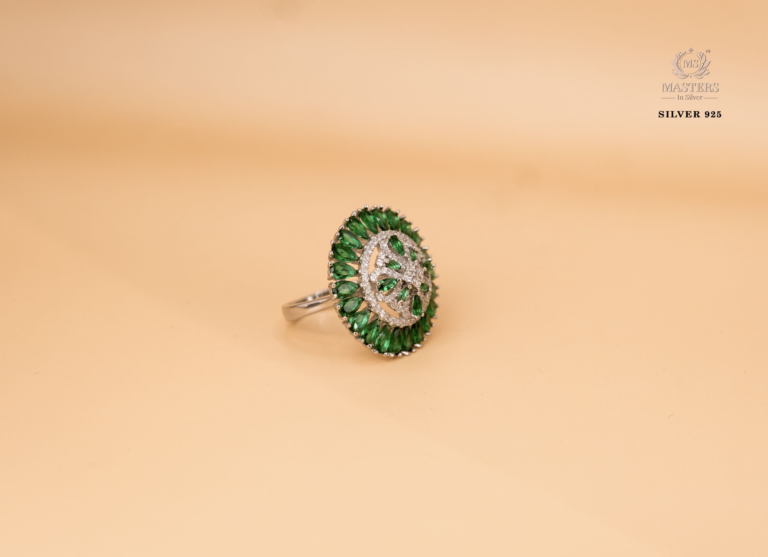 ORIGINAL IMPORTED COCKTAIL SILVER 925 RING