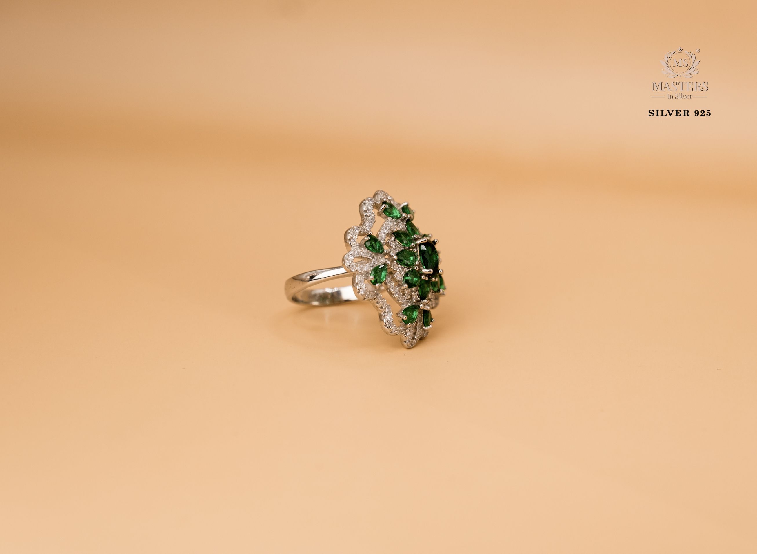 ORIGINAL IMPORTED COCKTAIL SILVER 925 RING