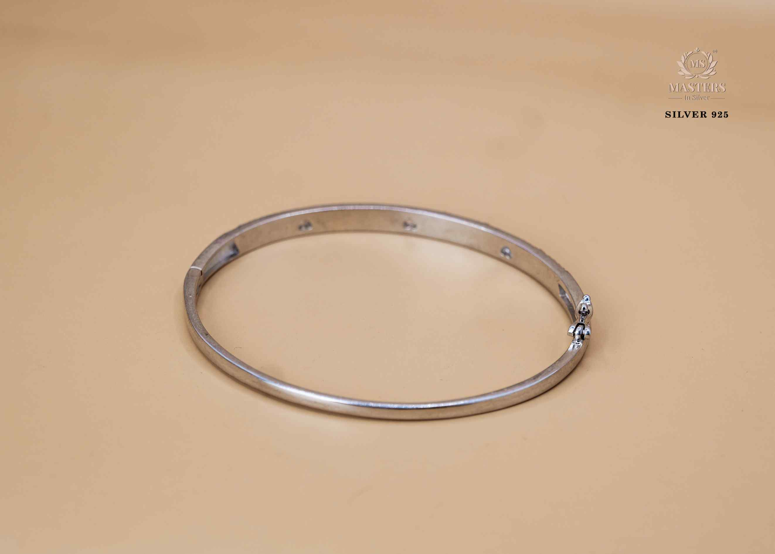 STERLING SLEEK DUAL LOCK SAFETY EQUIPPED ZIRCON STUDDED