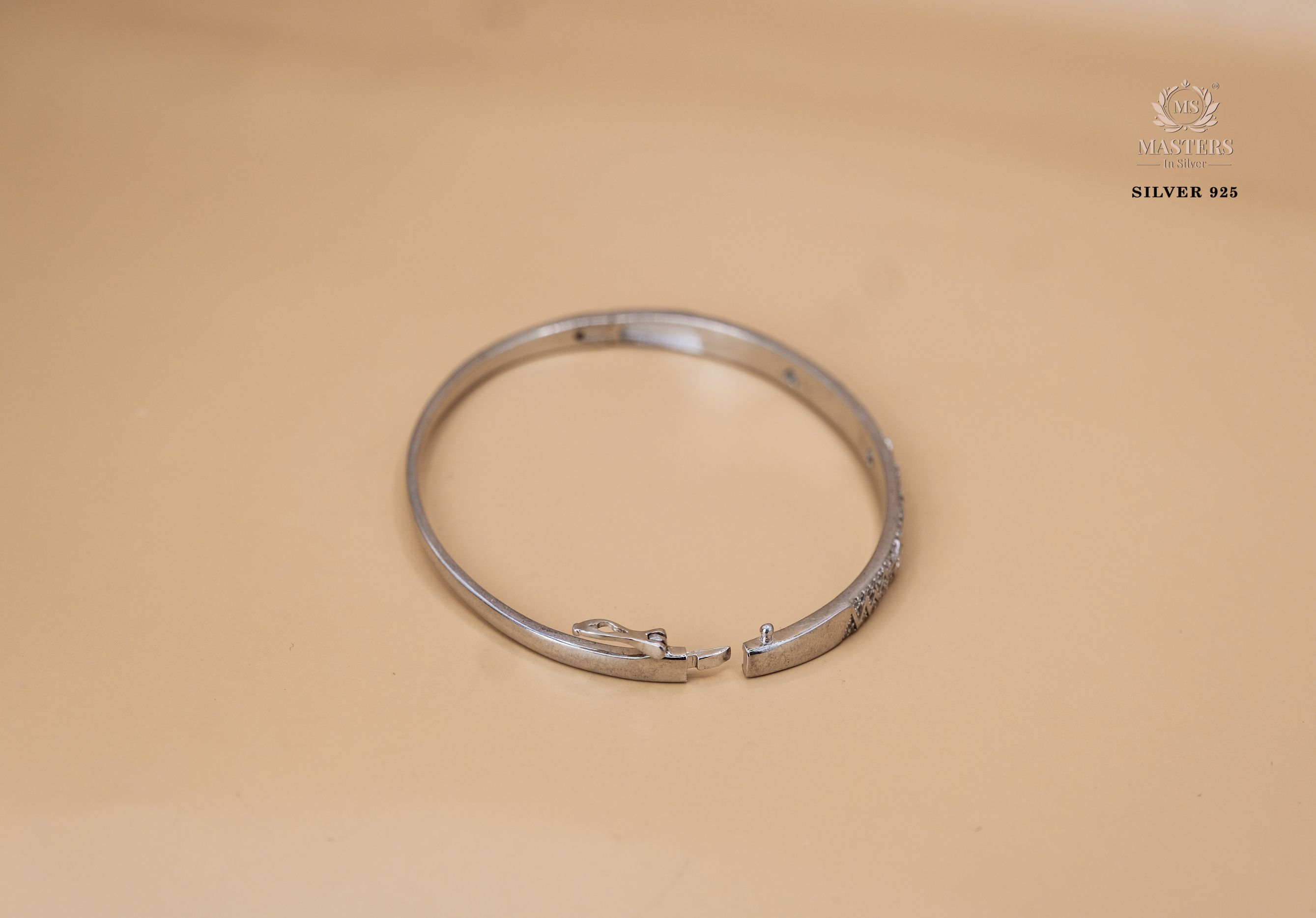 STERLING SLEEK DUAL LOCK SAFETY EQUIPPED ZIRCON STUDDED