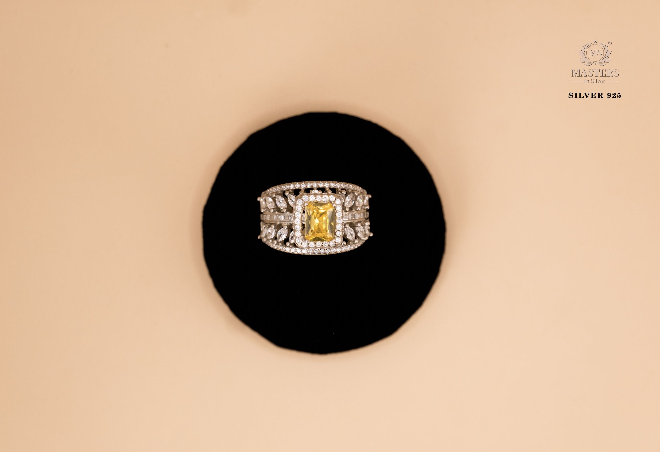 ORIGINAL IMPORTED COCKTAIL SILVER 925 RING