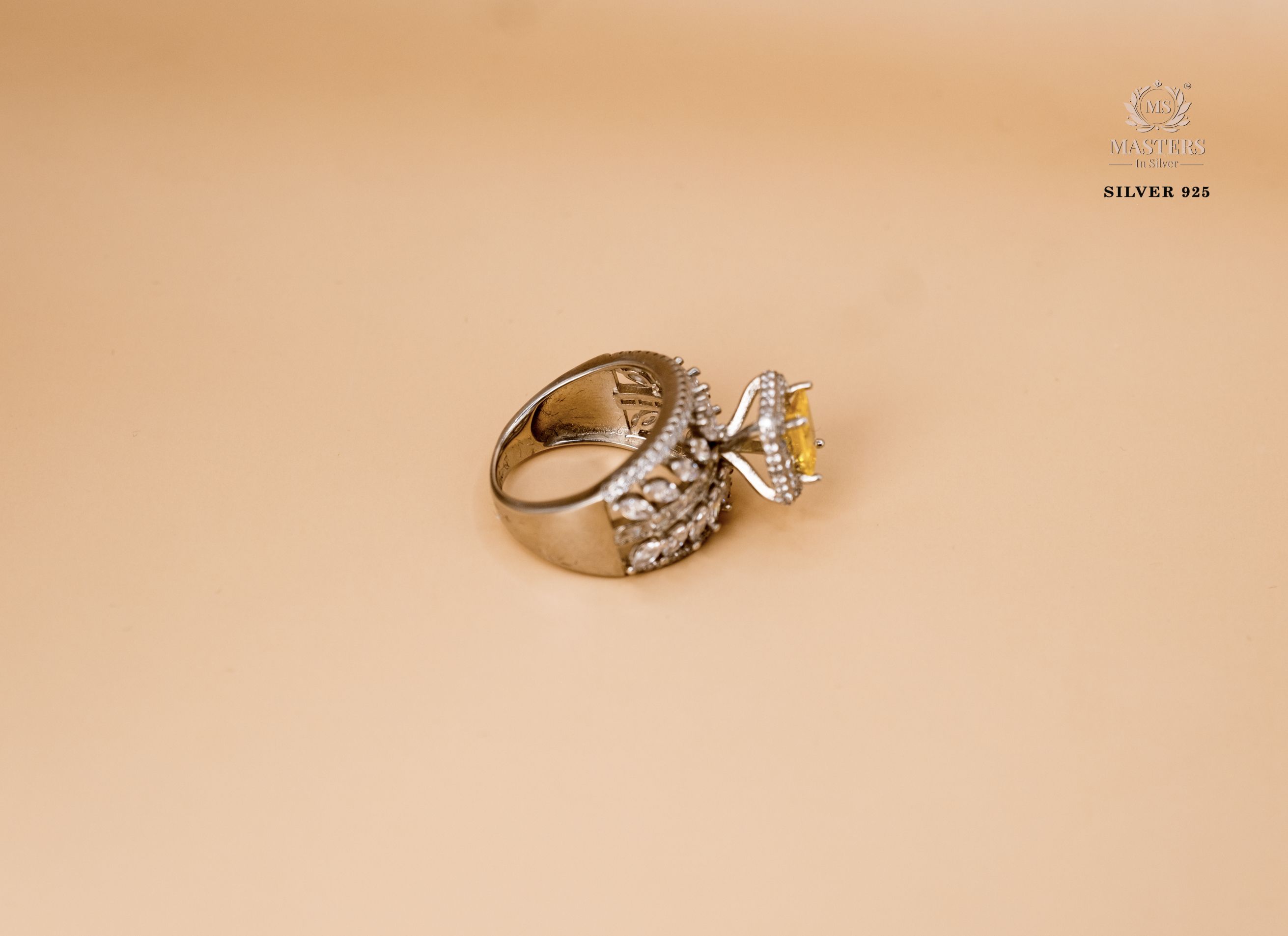 ORIGINAL IMPORTED COCKTAIL SILVER 925 RING