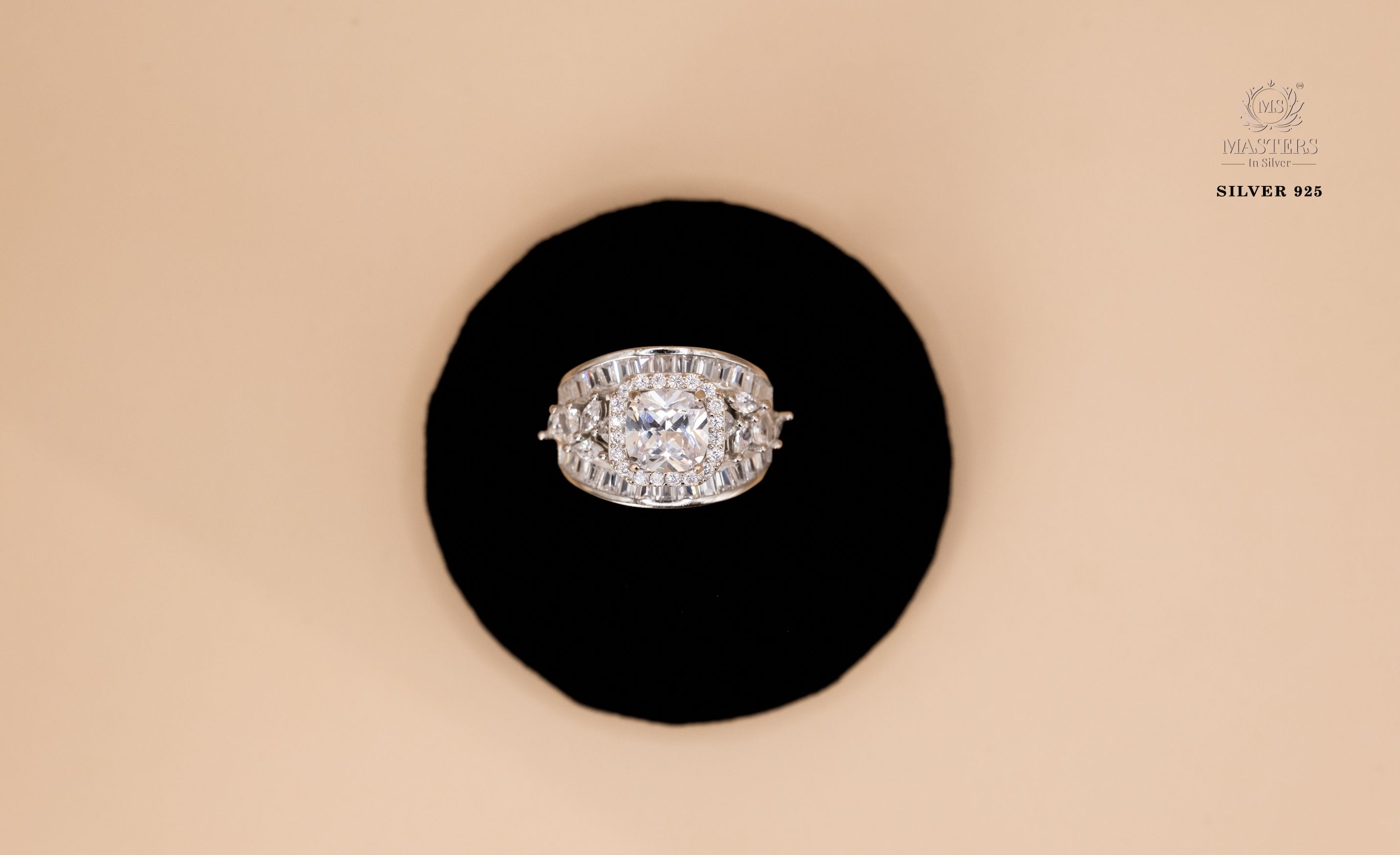 ORIGINAL IMPORTED COCKTAIL SILVER 925 RING