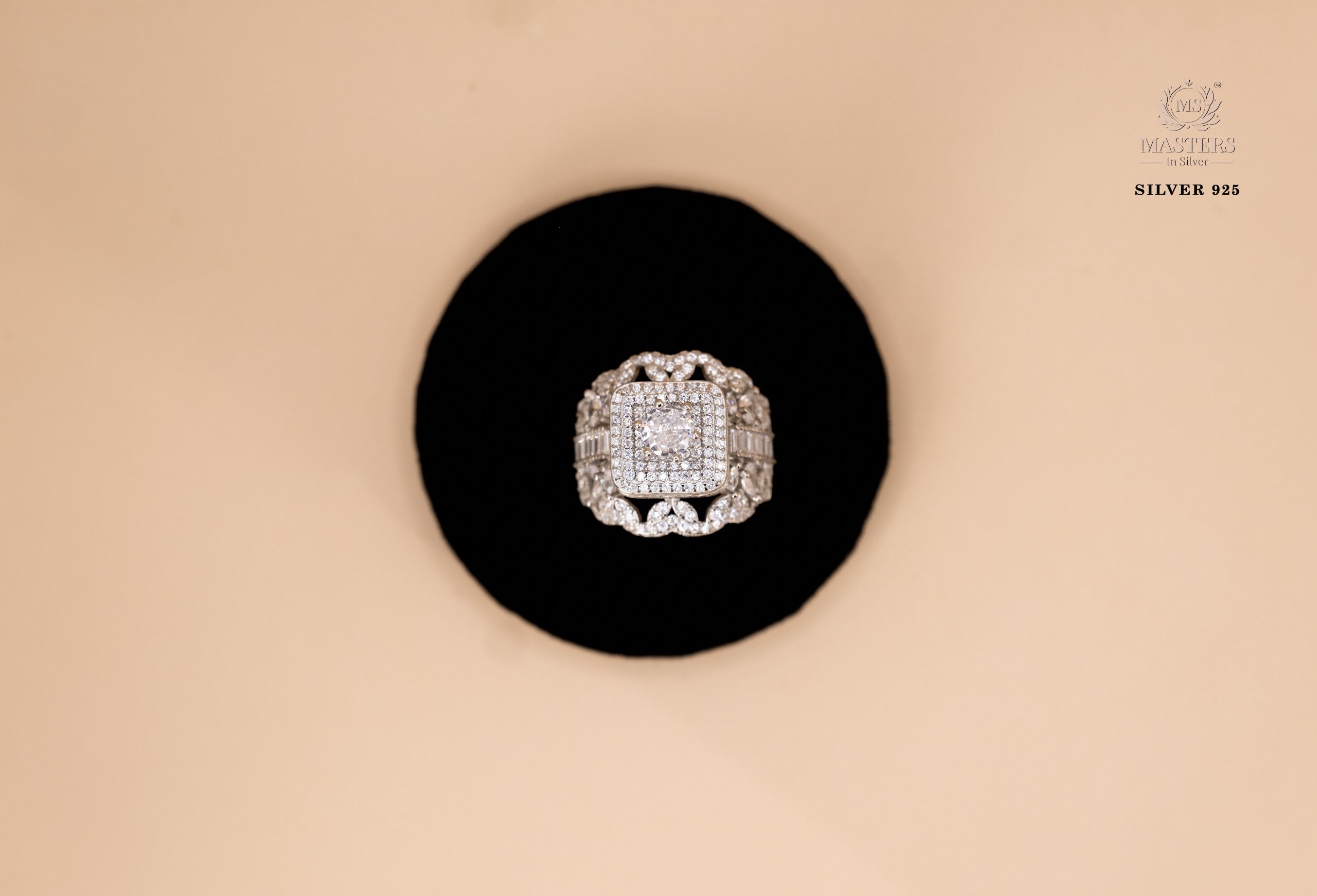 ORIGINAL IMPORTED COCKTAIL SILVER 925 RING