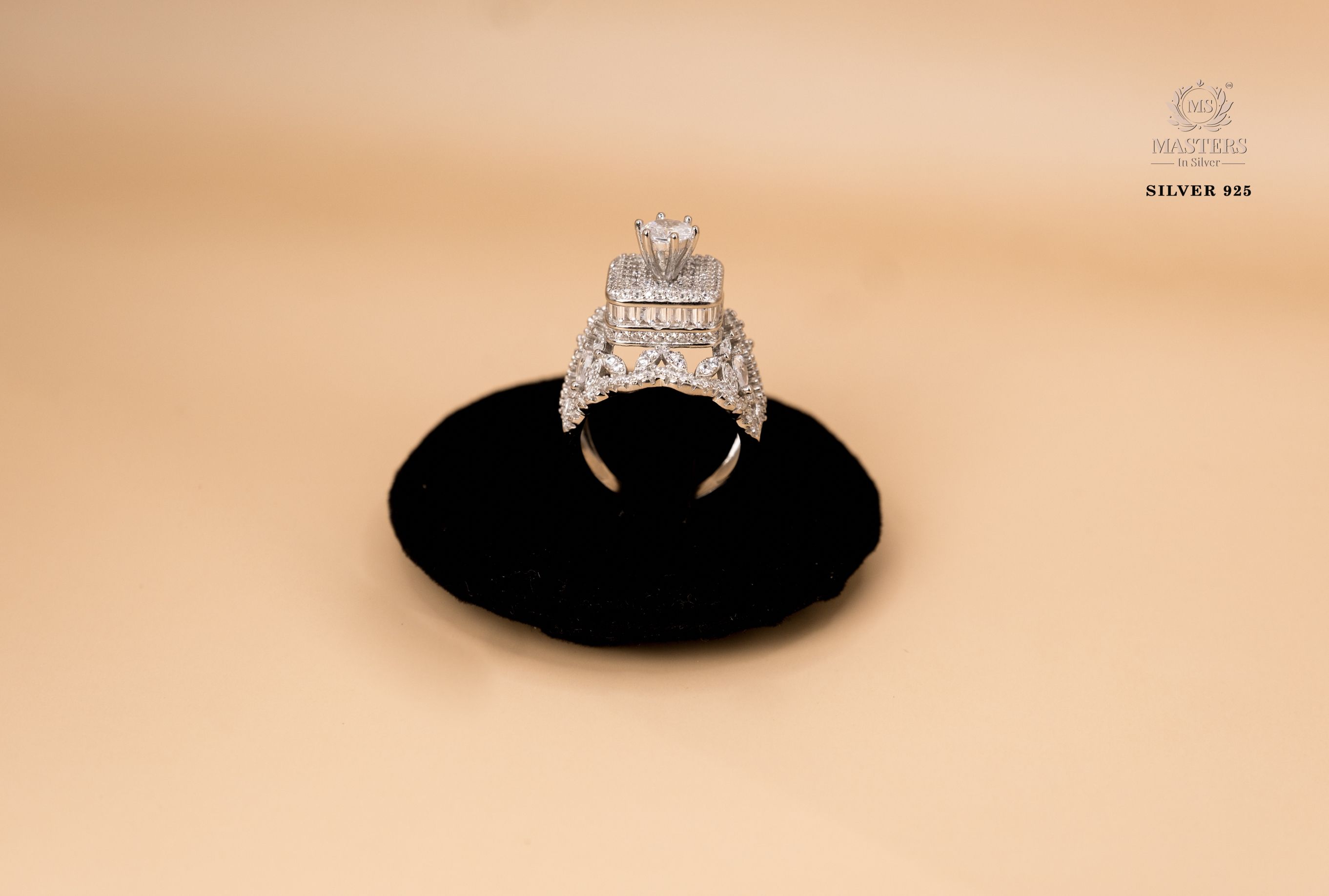 ORIGINAL IMPORTED COCKTAIL SILVER 925 RING
