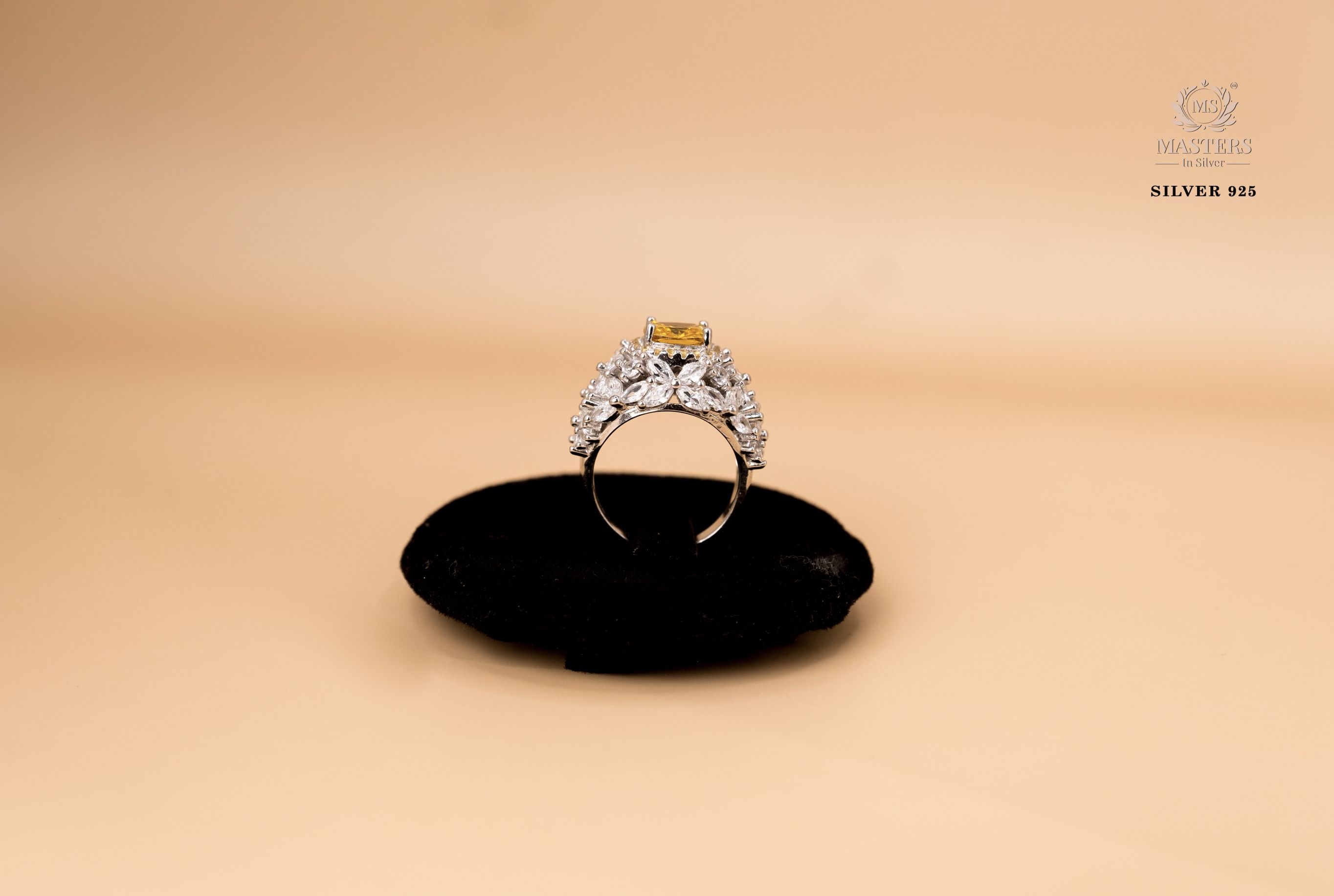 ORIGINAL IMPORTED COCKTAIL SILVER 925 RING