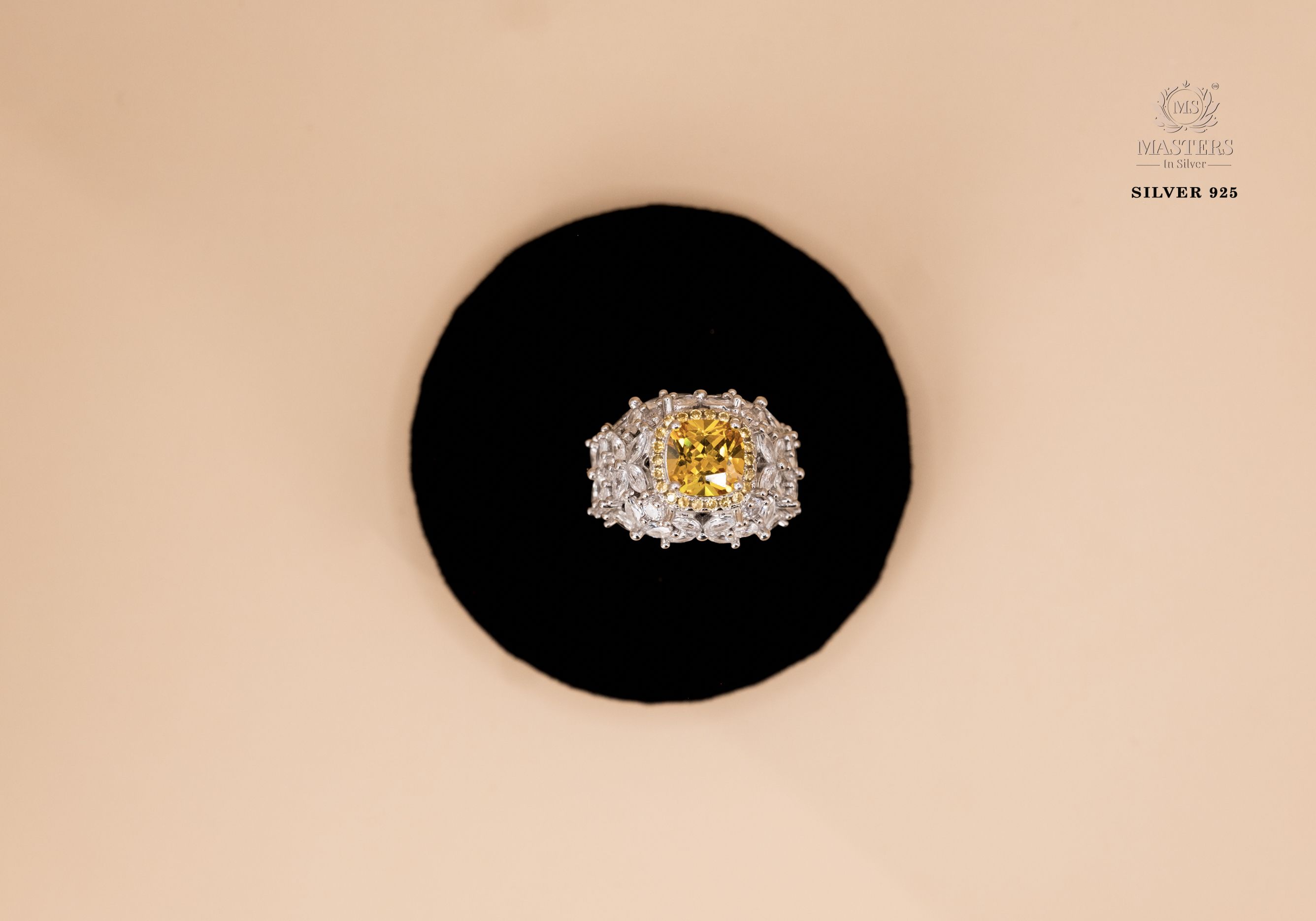 ORIGINAL IMPORTED COCKTAIL SILVER 925 RING