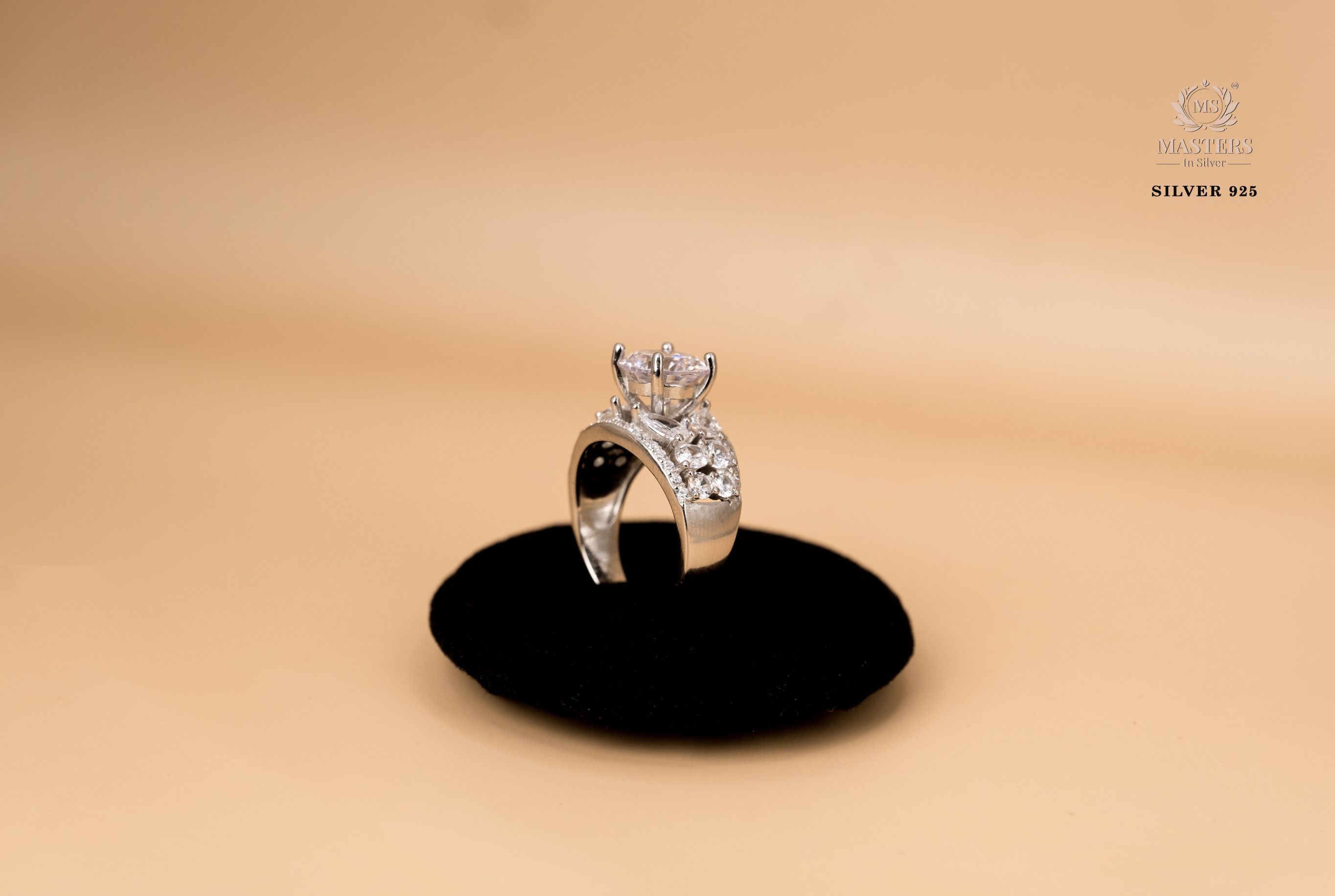ORIGINAL IMPORTED COCKTAIL SILVER 925 RING