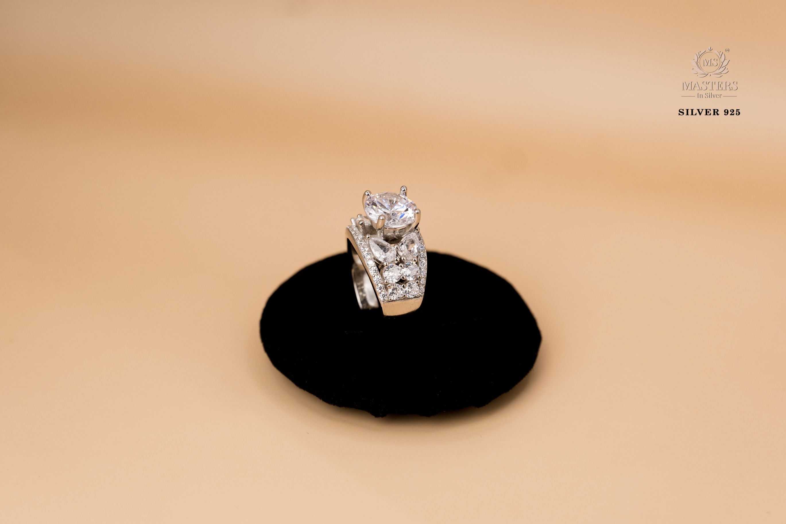 ORIGINAL IMPORTED COCKTAIL SILVER 925 RING