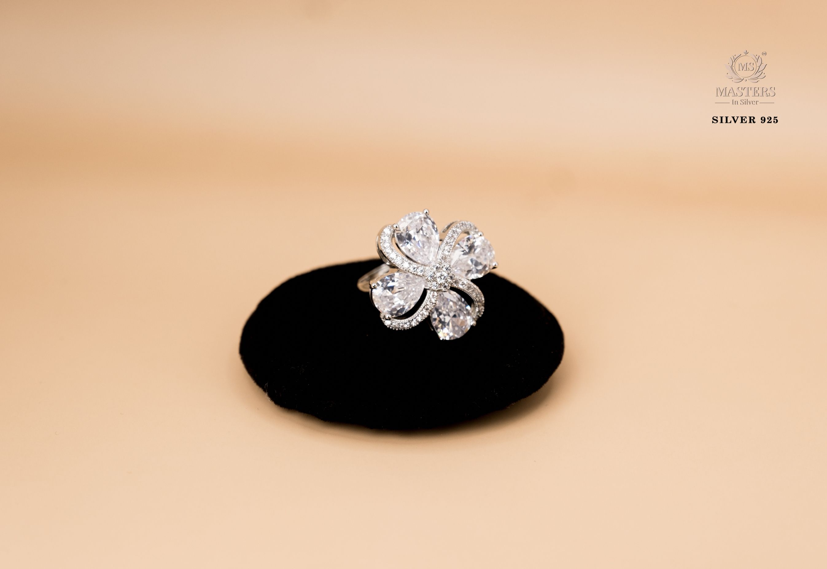 ORIGINAL IMPORTED COCKTAIL SILVER 925 RING