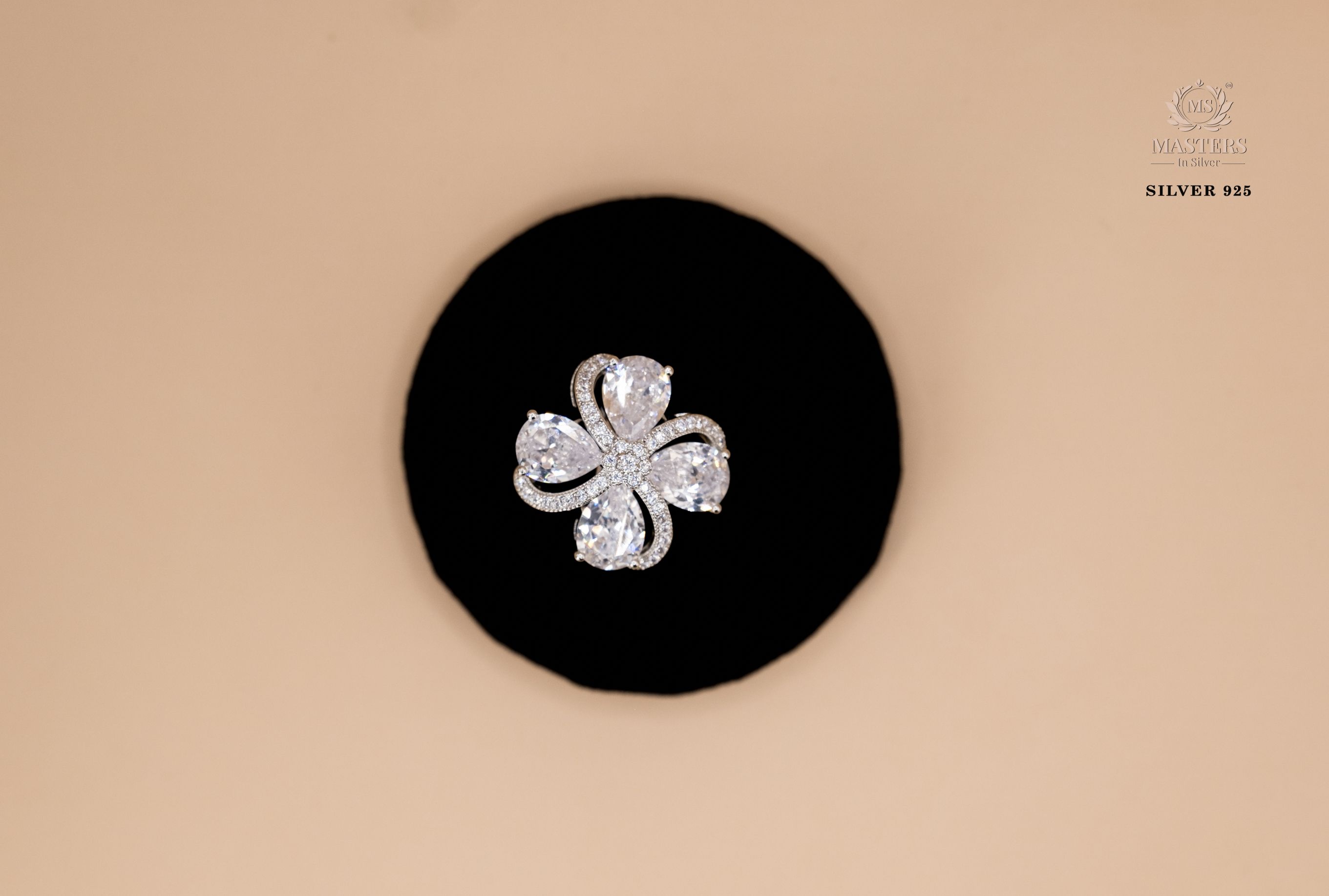 ORIGINAL IMPORTED COCKTAIL SILVER 925 RING