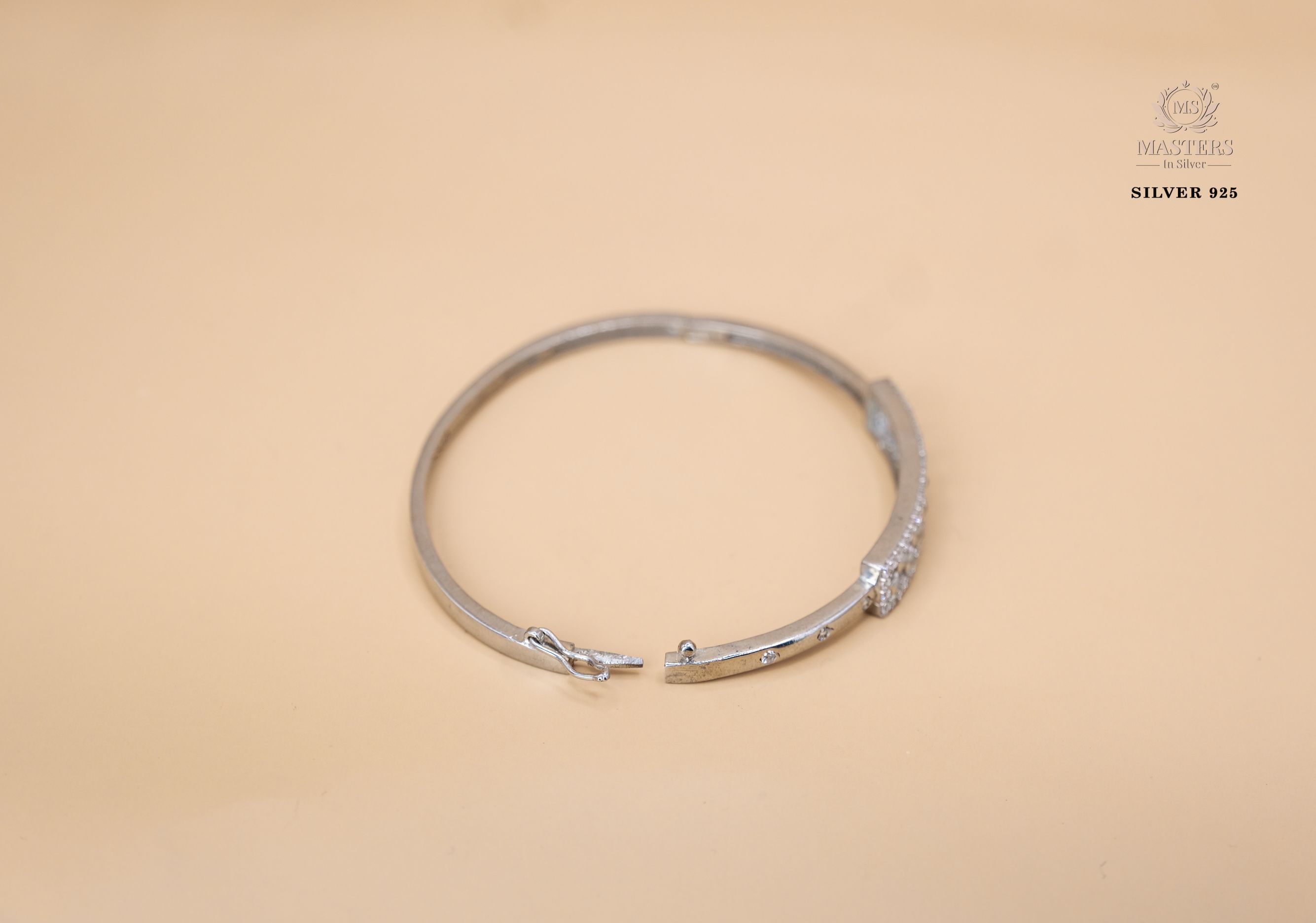 STERLING SLEEK DUAL LOCK SAFETY EQUIPPED ZIRCON STUDDED