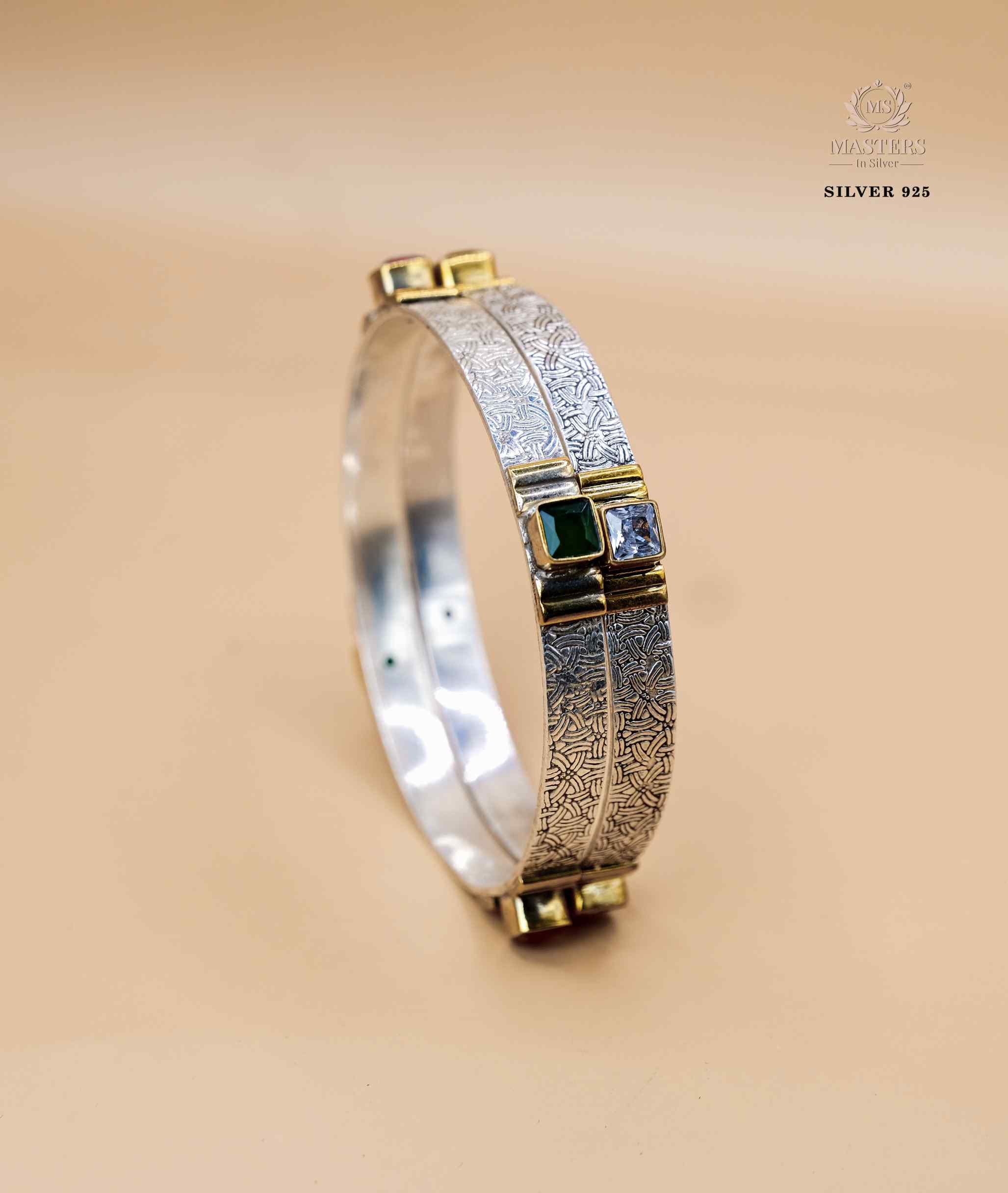 BANGLES CUT STONES REGULAR USE DUAL TONE