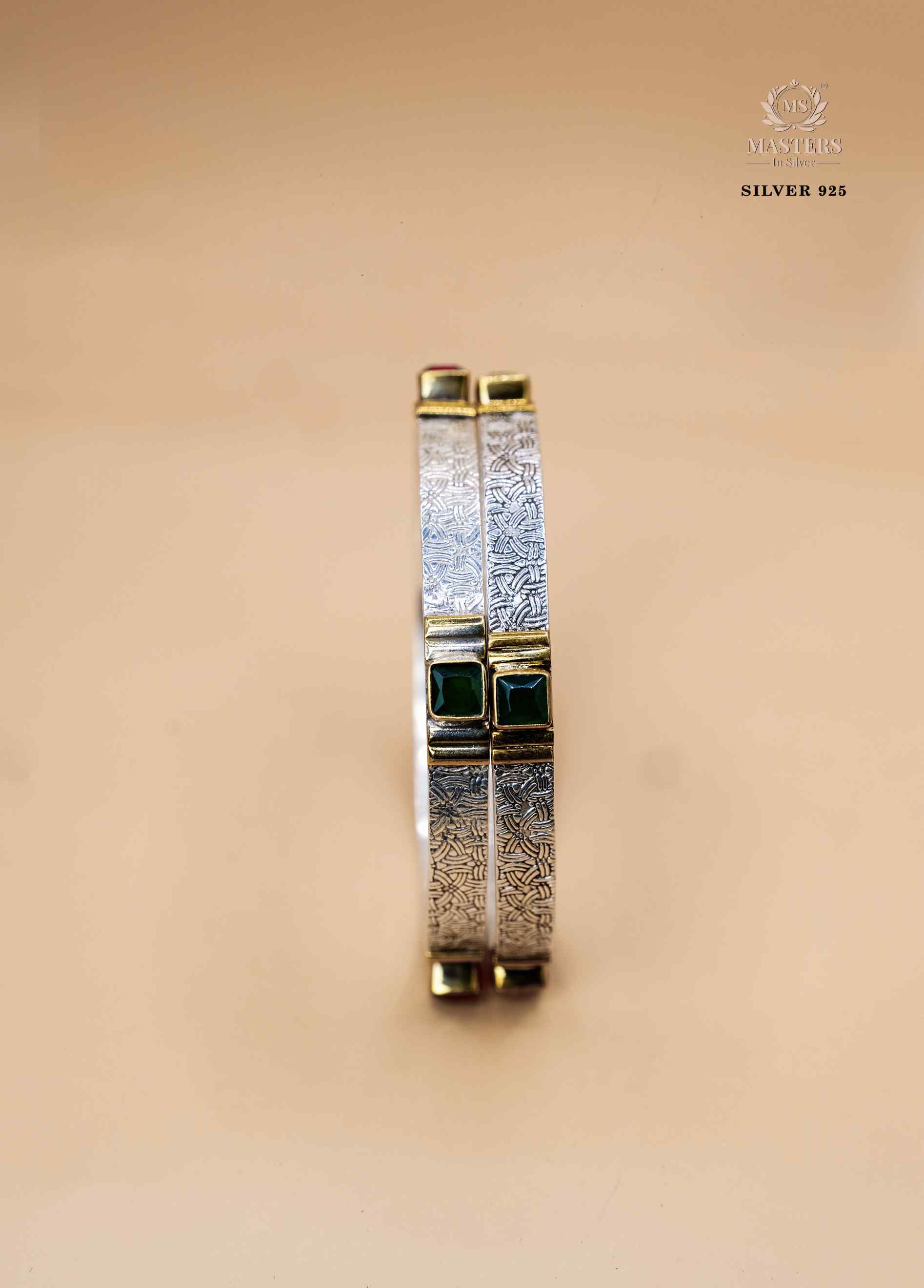 BANGLES CUT STONES REGULAR USE DUAL TONE