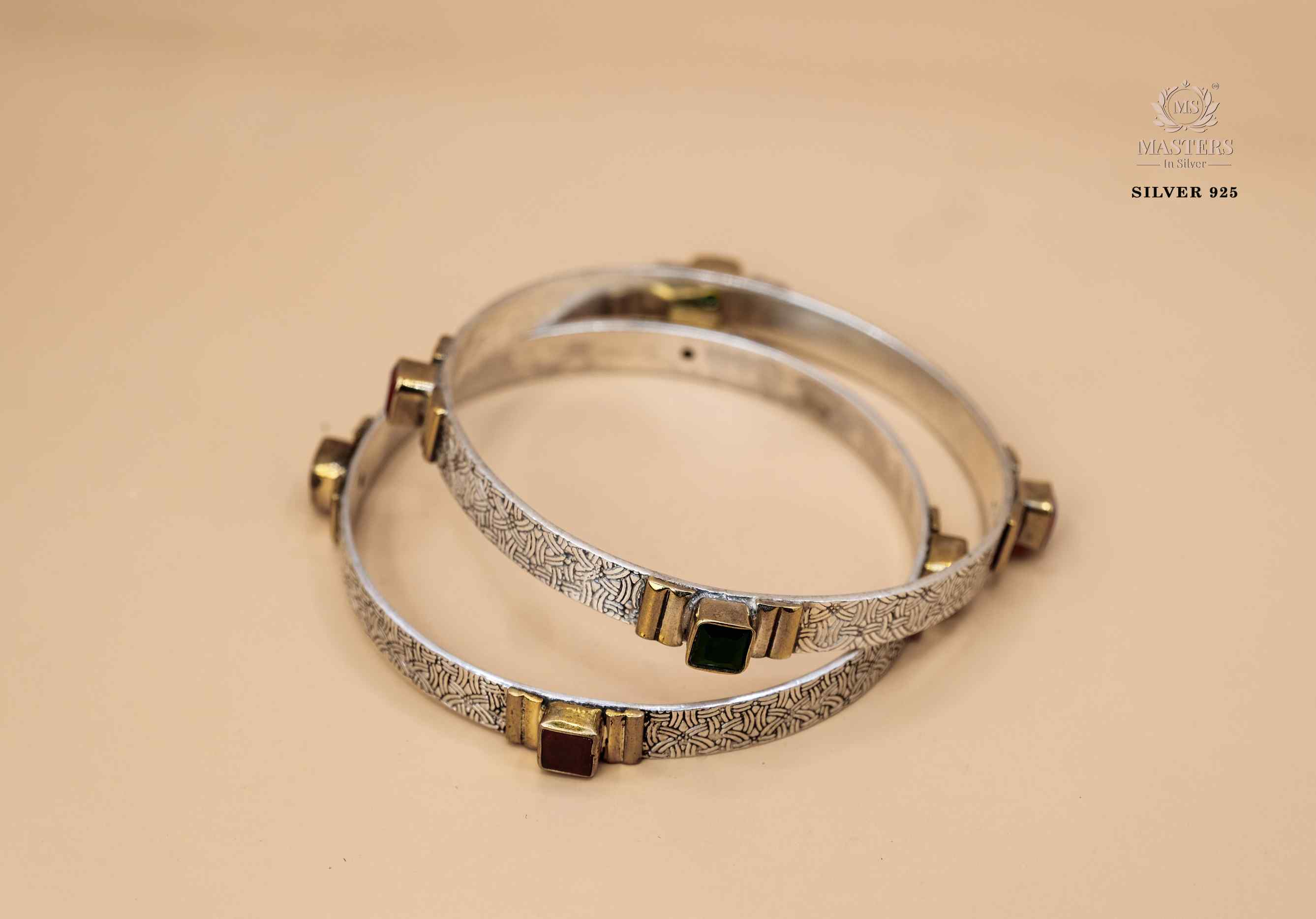 BANGLES CUT STONES REGULAR USE DUAL TONE