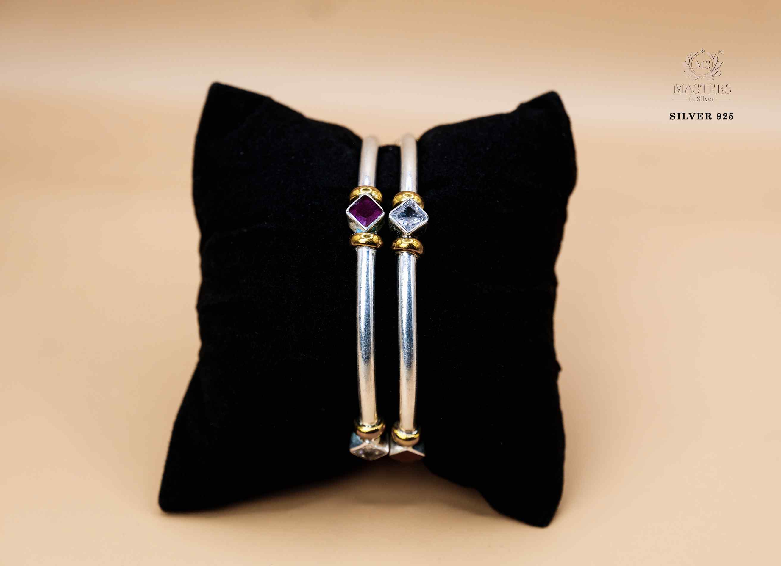 BANGLES CUT STONES REGULAR USE DUAL TONE