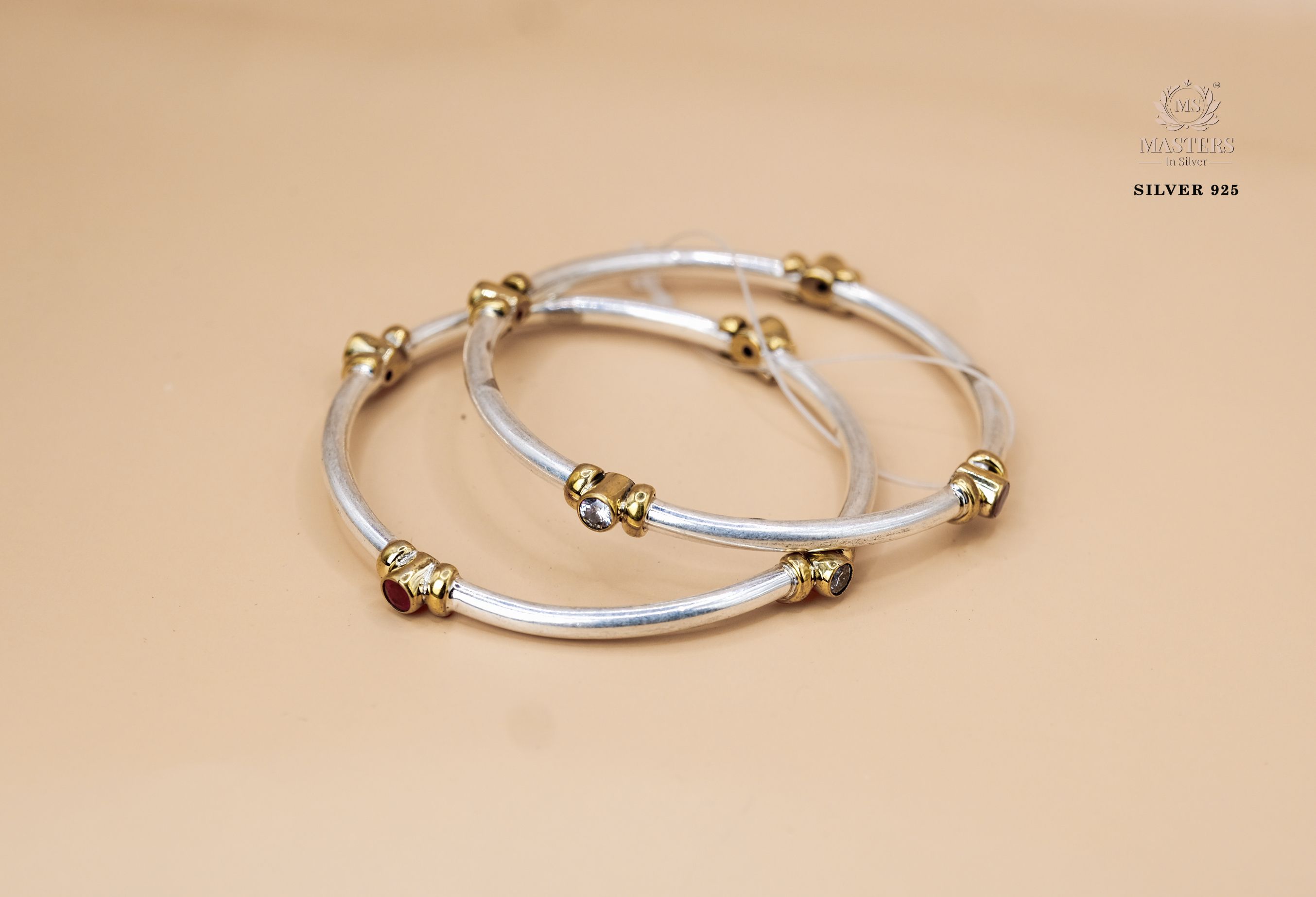 BANGLES CUT STONES REGULAR USE DUAL TONE