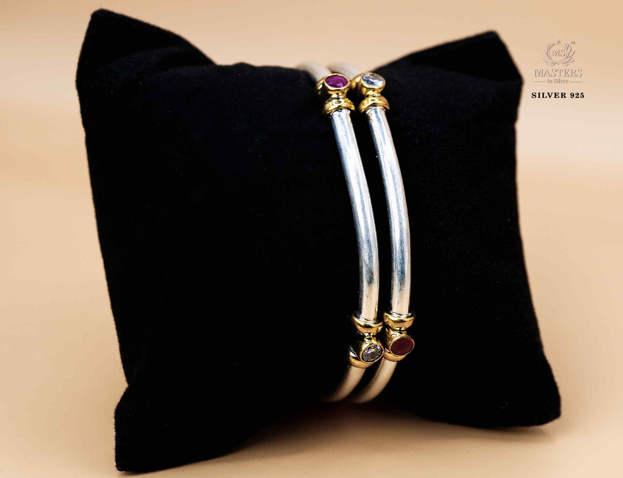 BANGLES CUT STONES REGULAR USE DUAL TONE