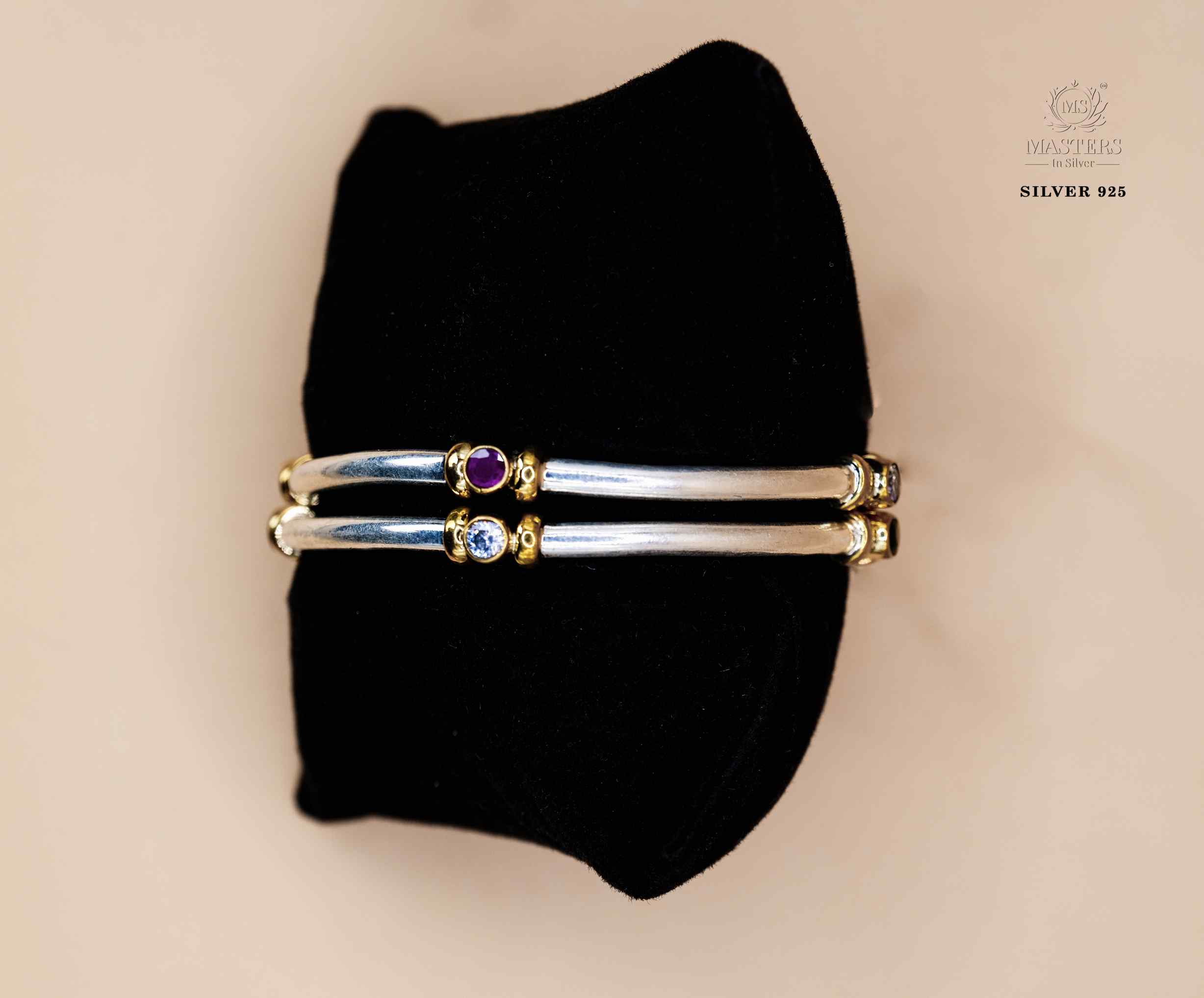 BANGLES CUT STONES REGULAR USE DUAL TONE