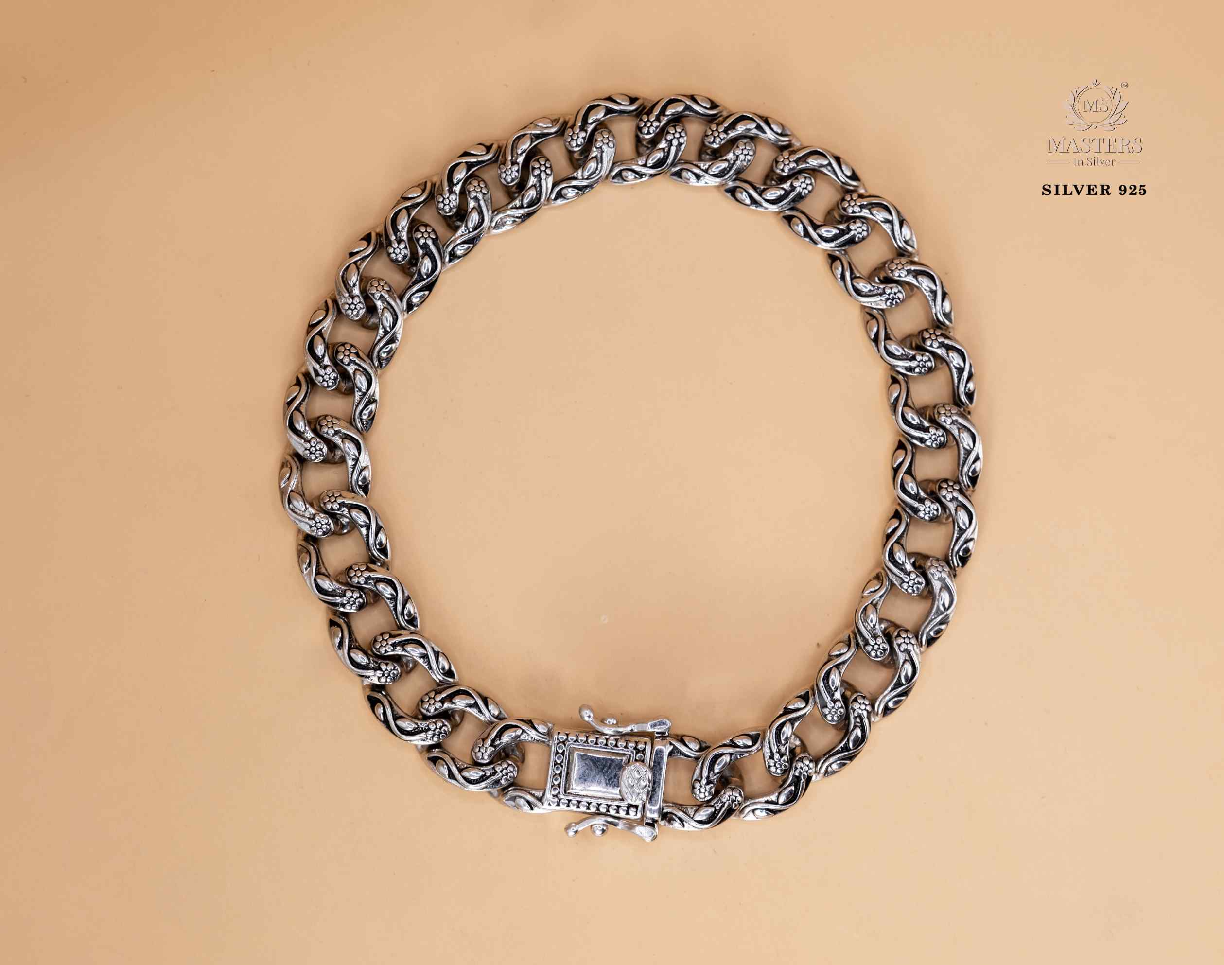 GENTS BRACELET ORIGINAL IMPORTED OXIDISED STERLING SILVER