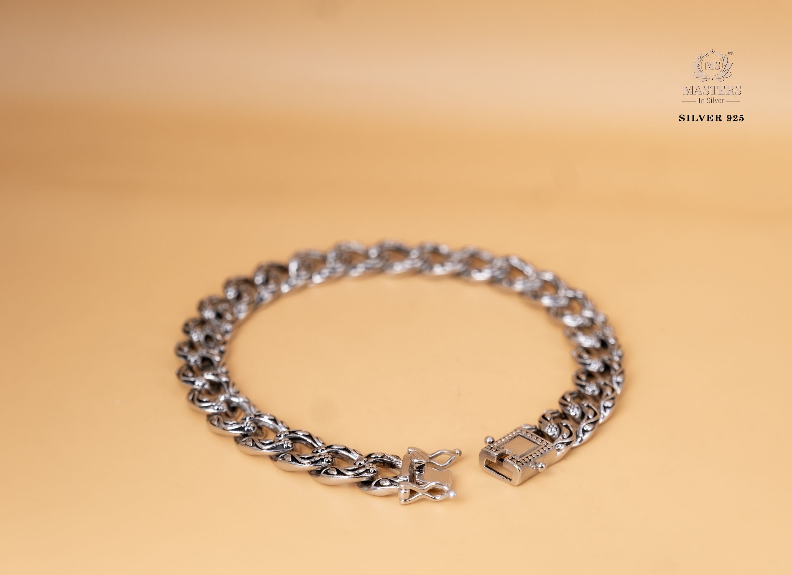 GENTS BRACELET ORIGINAL IMPORTED OXIDISED STERLING SILVER