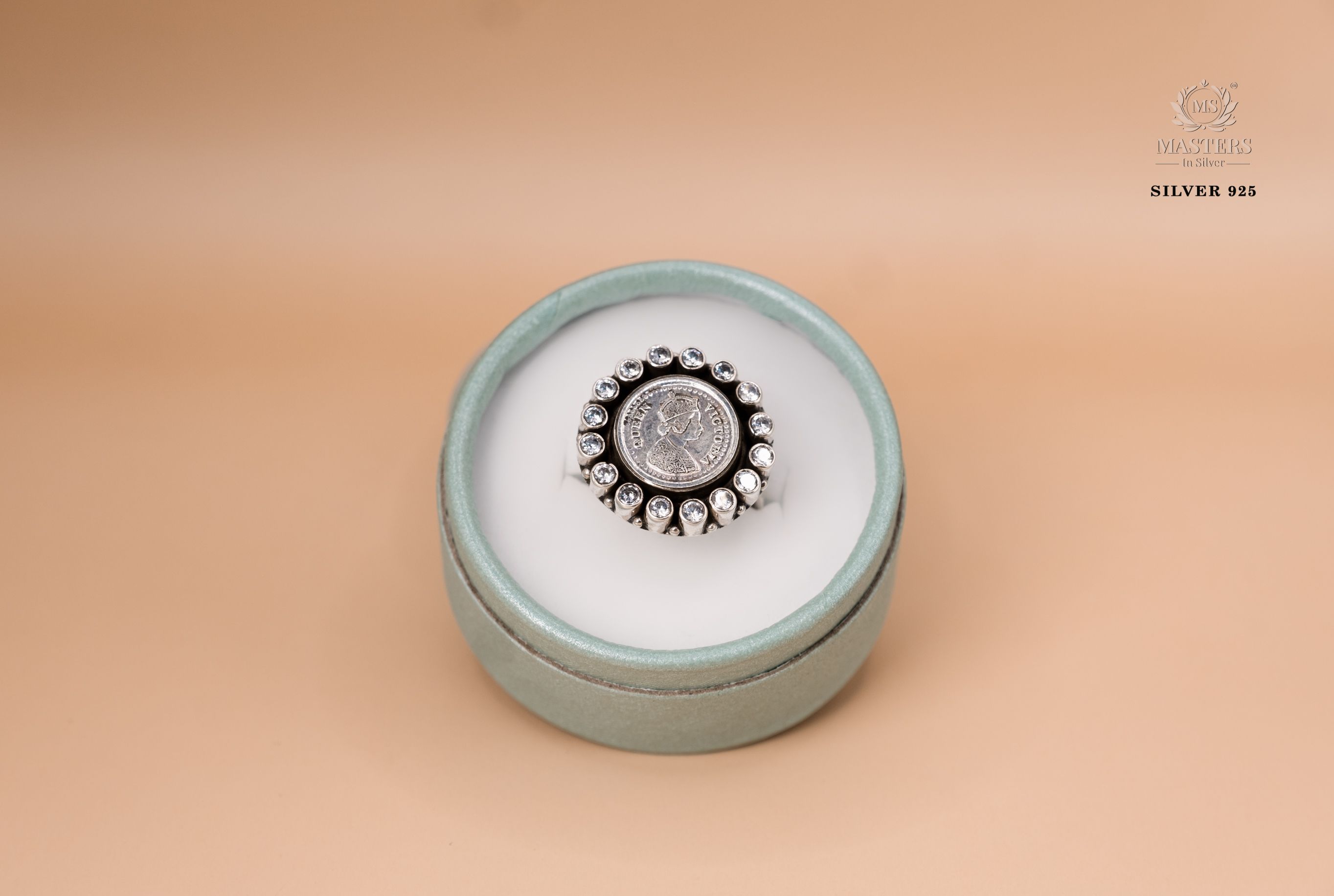 RINGS OXIDISED ( victoria ) CUT-STONES