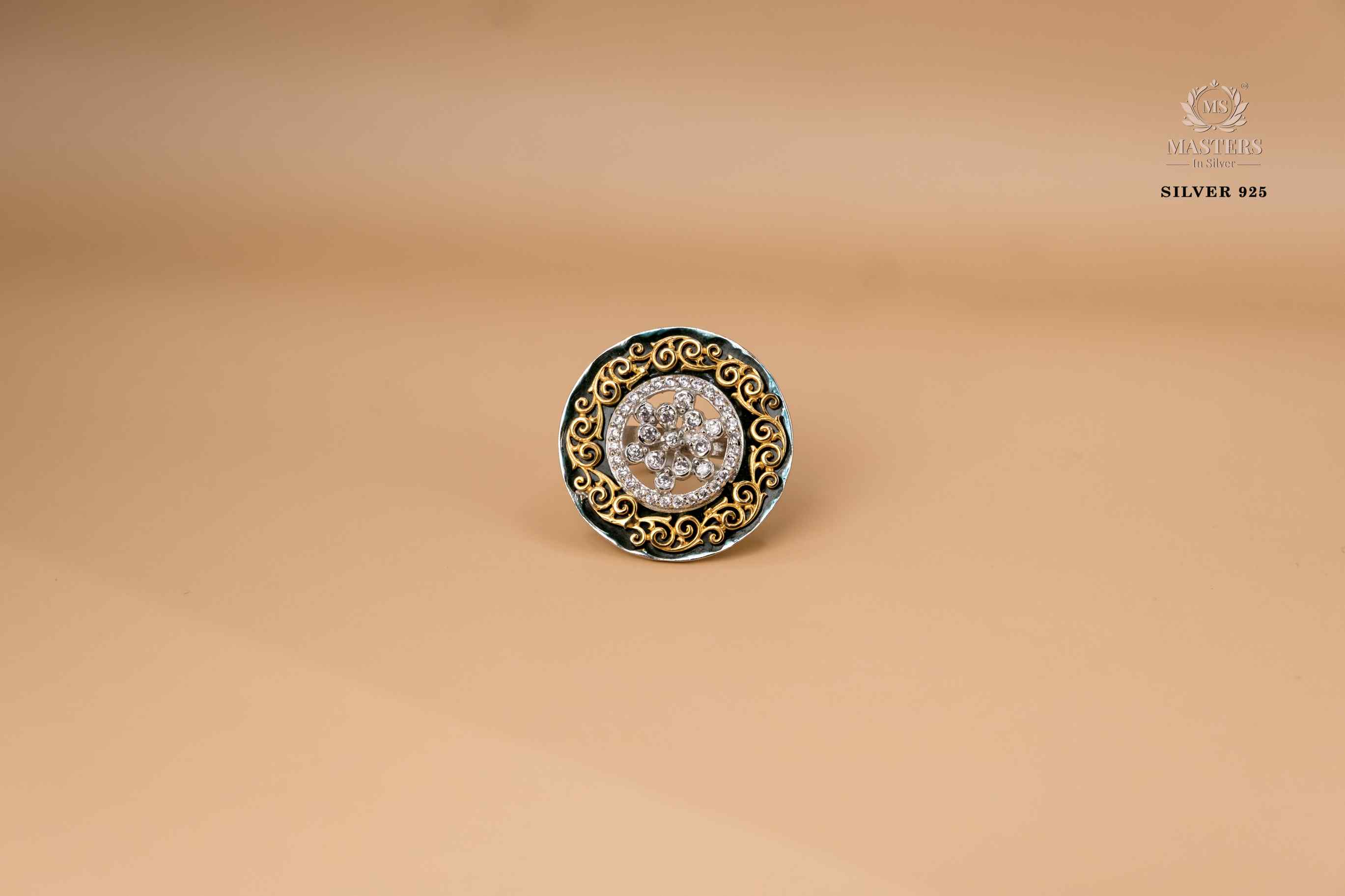 RINGS GOLD PLATED zircon