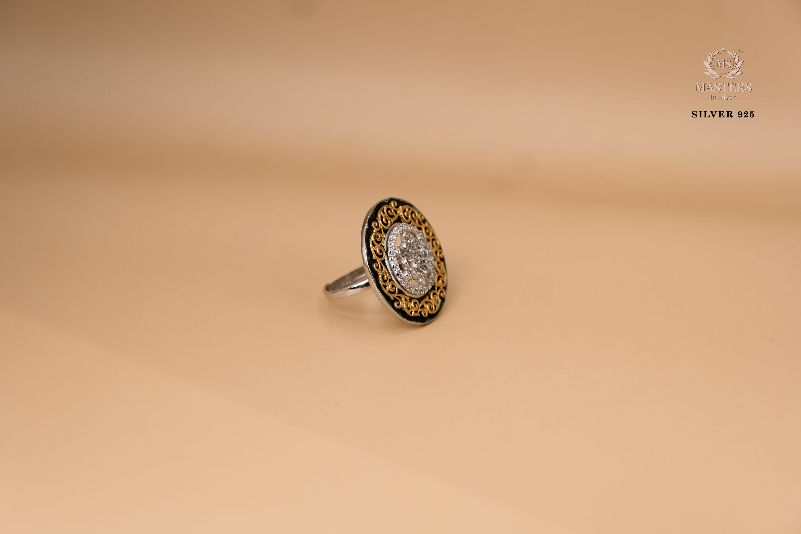 RINGS GOLD PLATED zircon