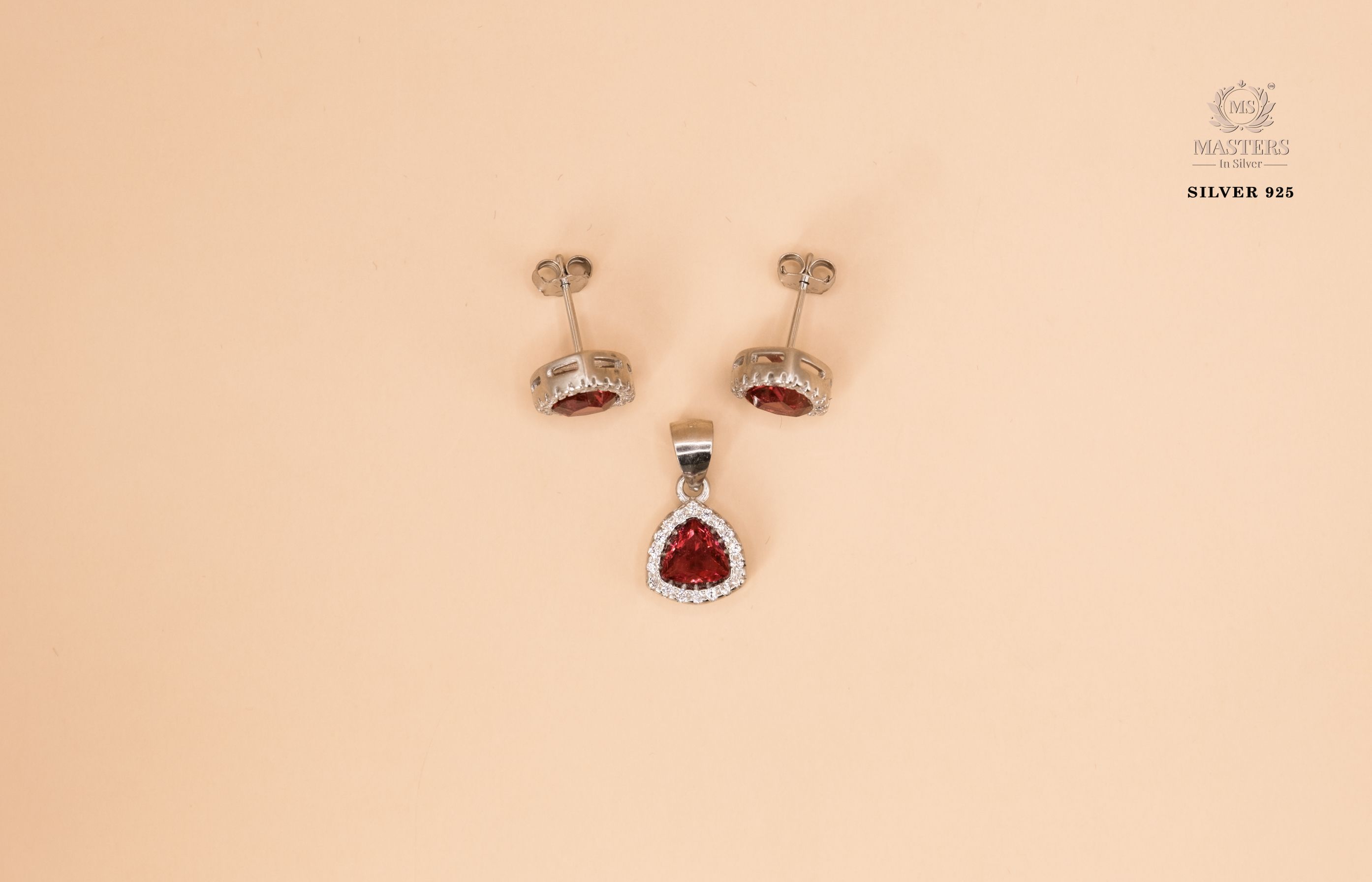 PENDANT SETS, DIAMOND LOOKS, REGULAR WEAR, ORIGINAL IMPORTED PINK SQUARE 🎁