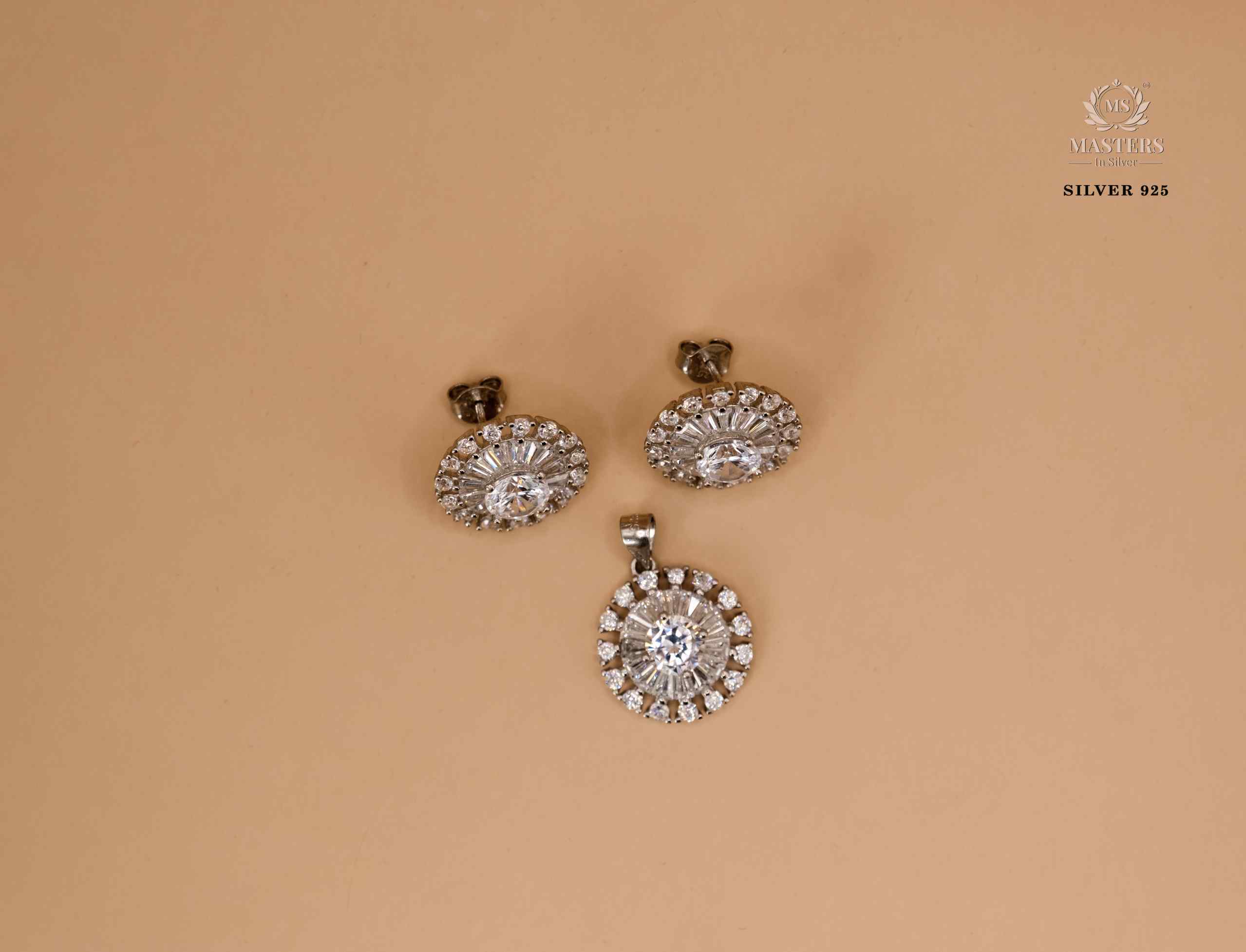 PENDANT SETS, DIAMOND LOOKS, REGULAR WEAR, ORIGINAL IMPORTED  ROUND 🎁