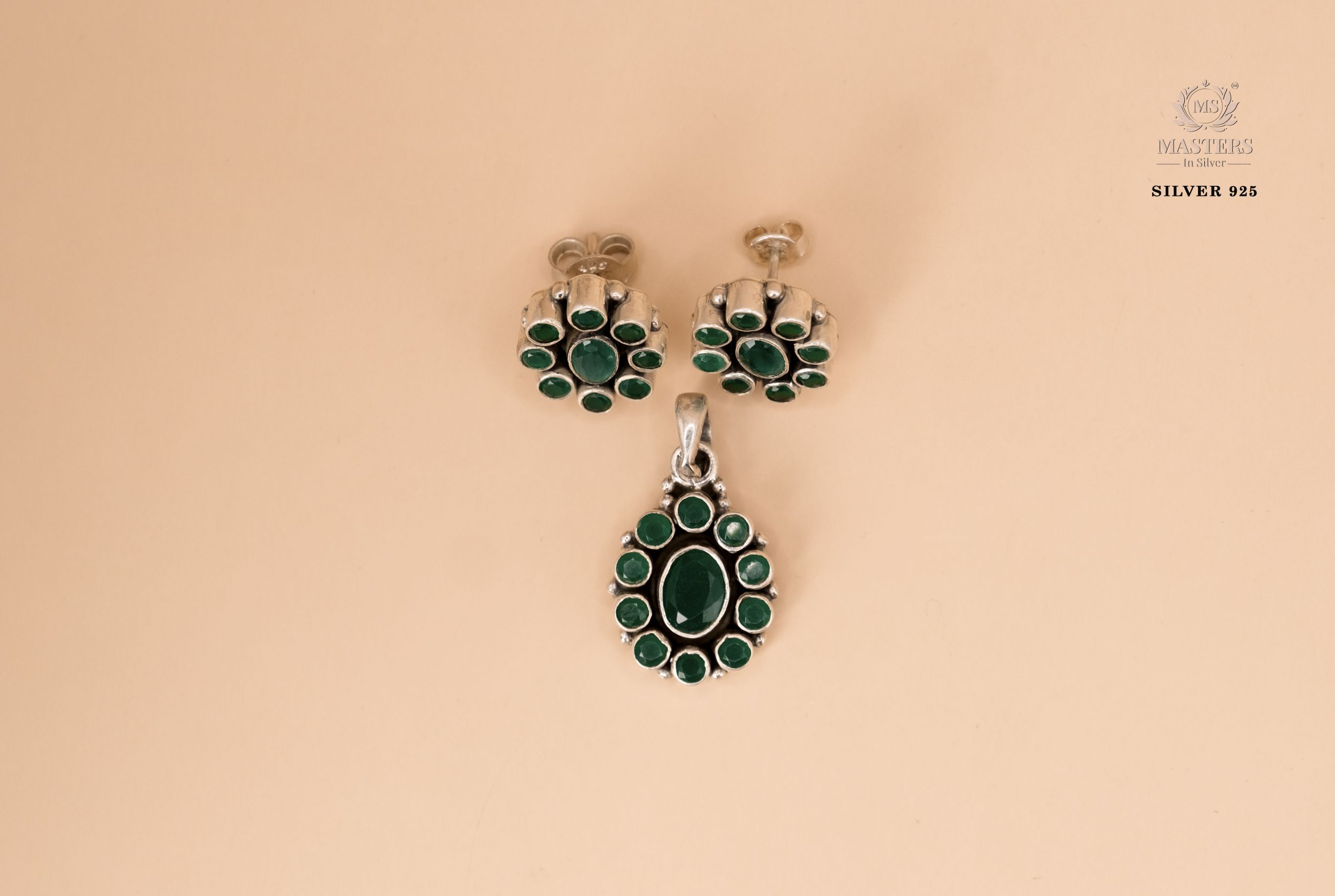 OXIDISED PENDANT SETS  EXPORT QUALITY  green long 🤞