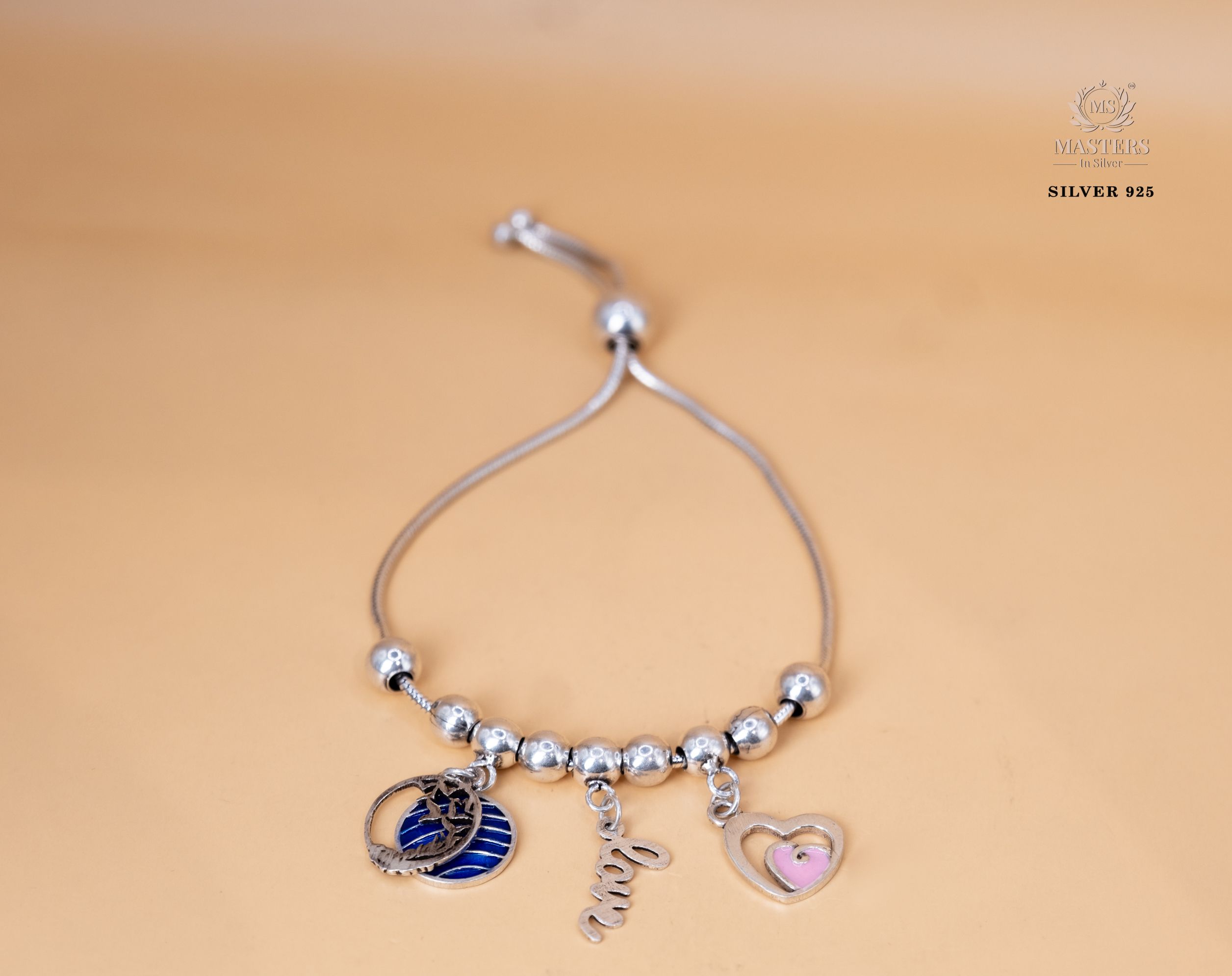 ORIGINAL IMPORTED BRACELET OXIDISED PANDORA ADJUSTABLE