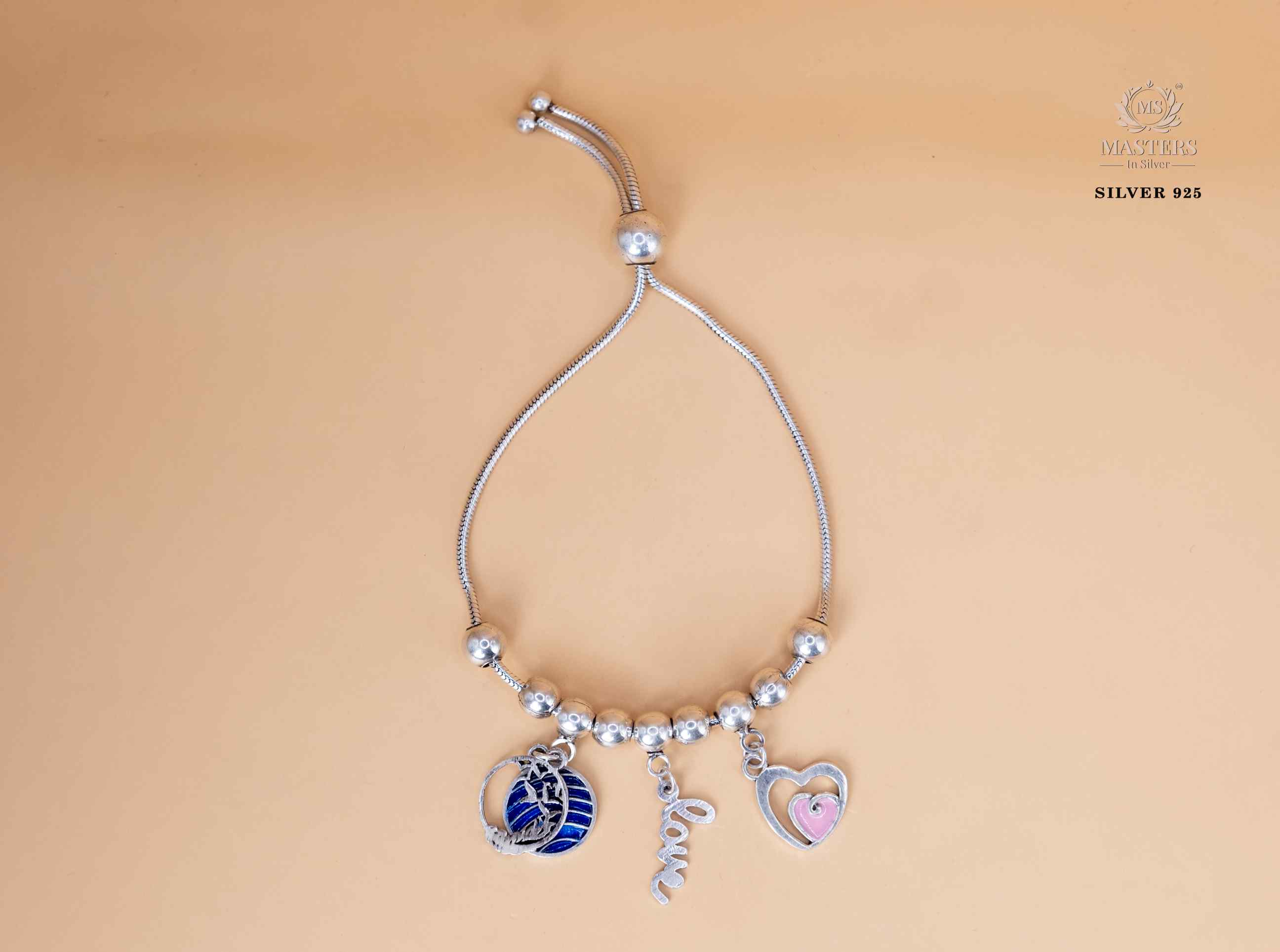 ORIGINAL IMPORTED BRACELET OXIDISED PANDORA ADJUSTABLE