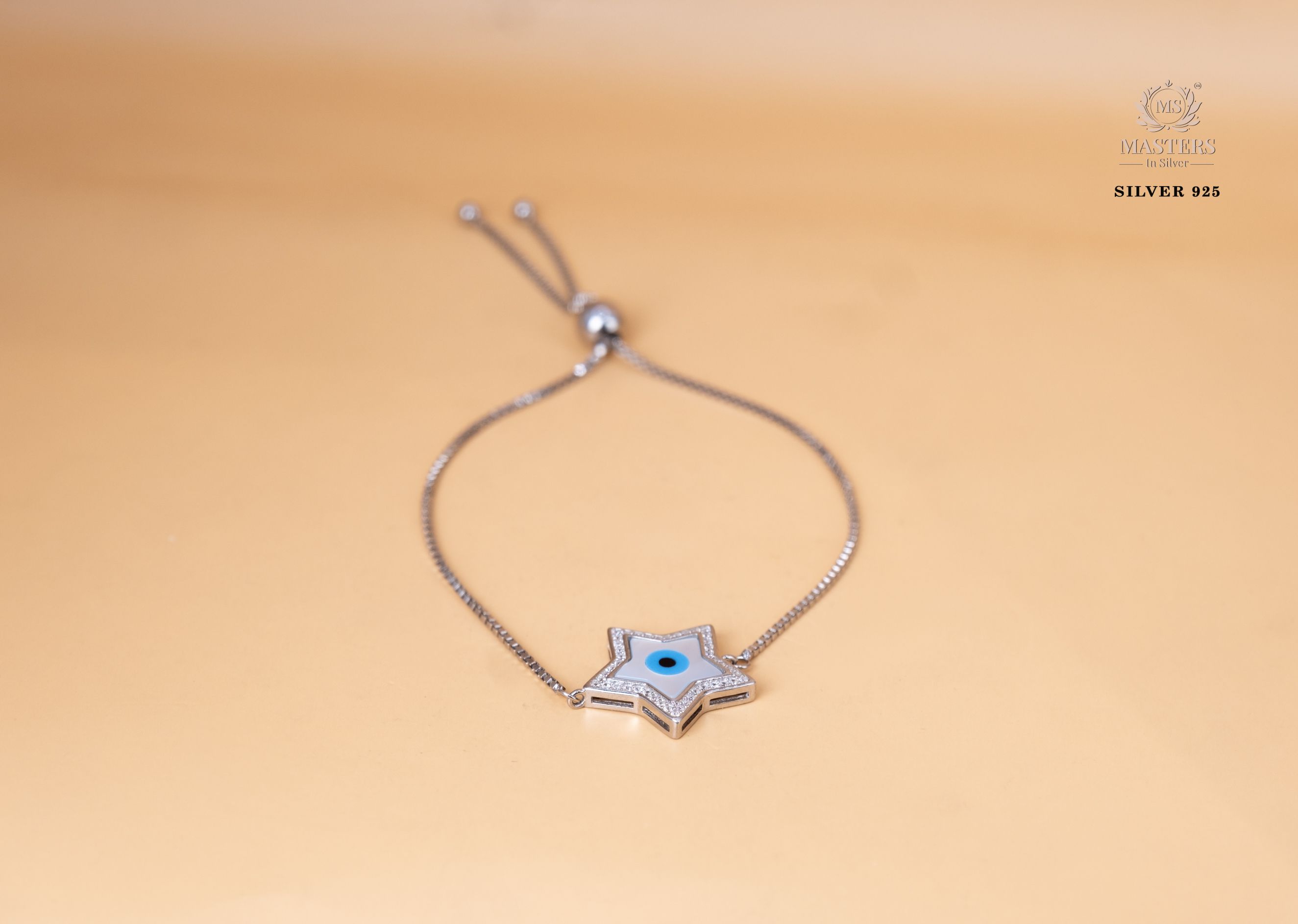 EVIL EYE STAR MOP ORIGINAL IMPORTED ADJUSTABLE BRACELET