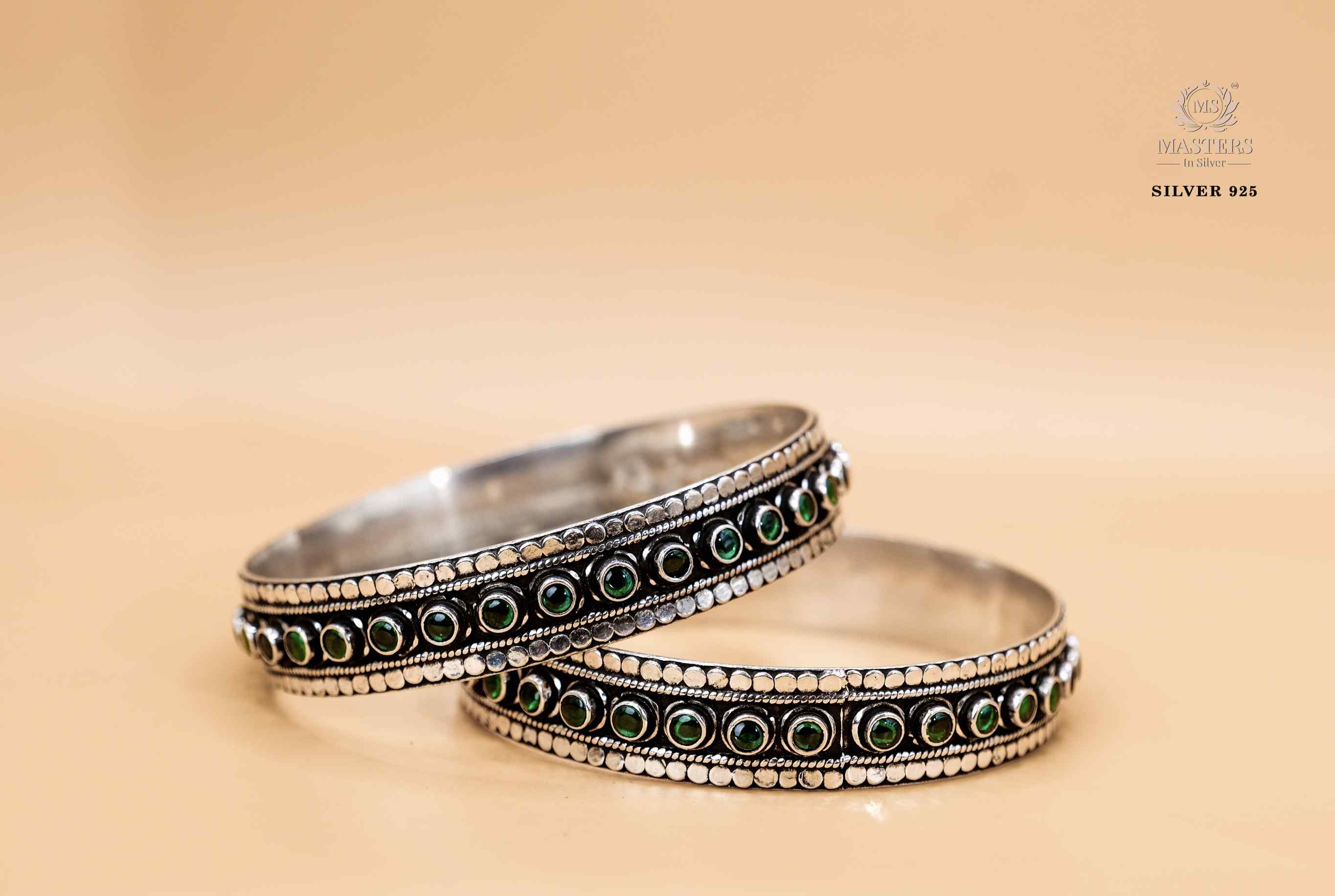 PREMIUM OXIDISED CUT STONES INDIAN STYLE ( BRACELETS - KADE_2pcs. )