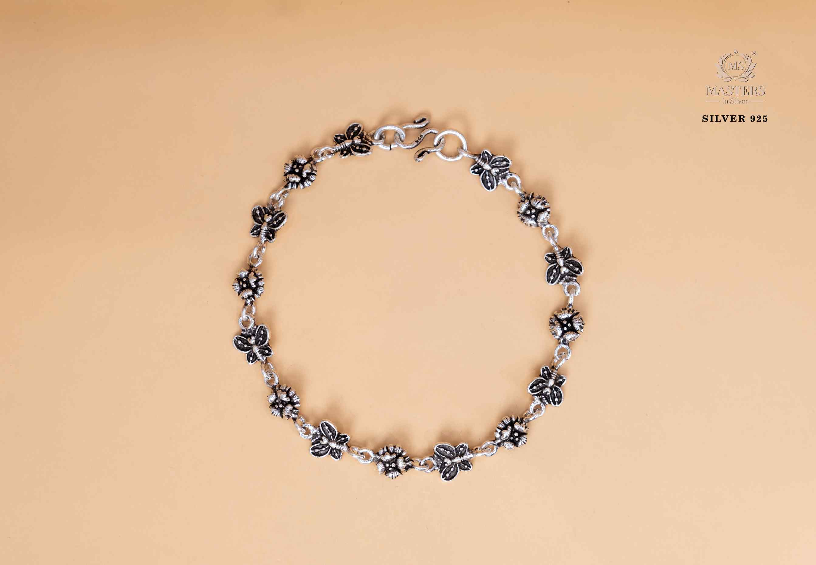 ORIGINAL EXPORT QUALITY OXIDISED  FLORAL BRACELETS
