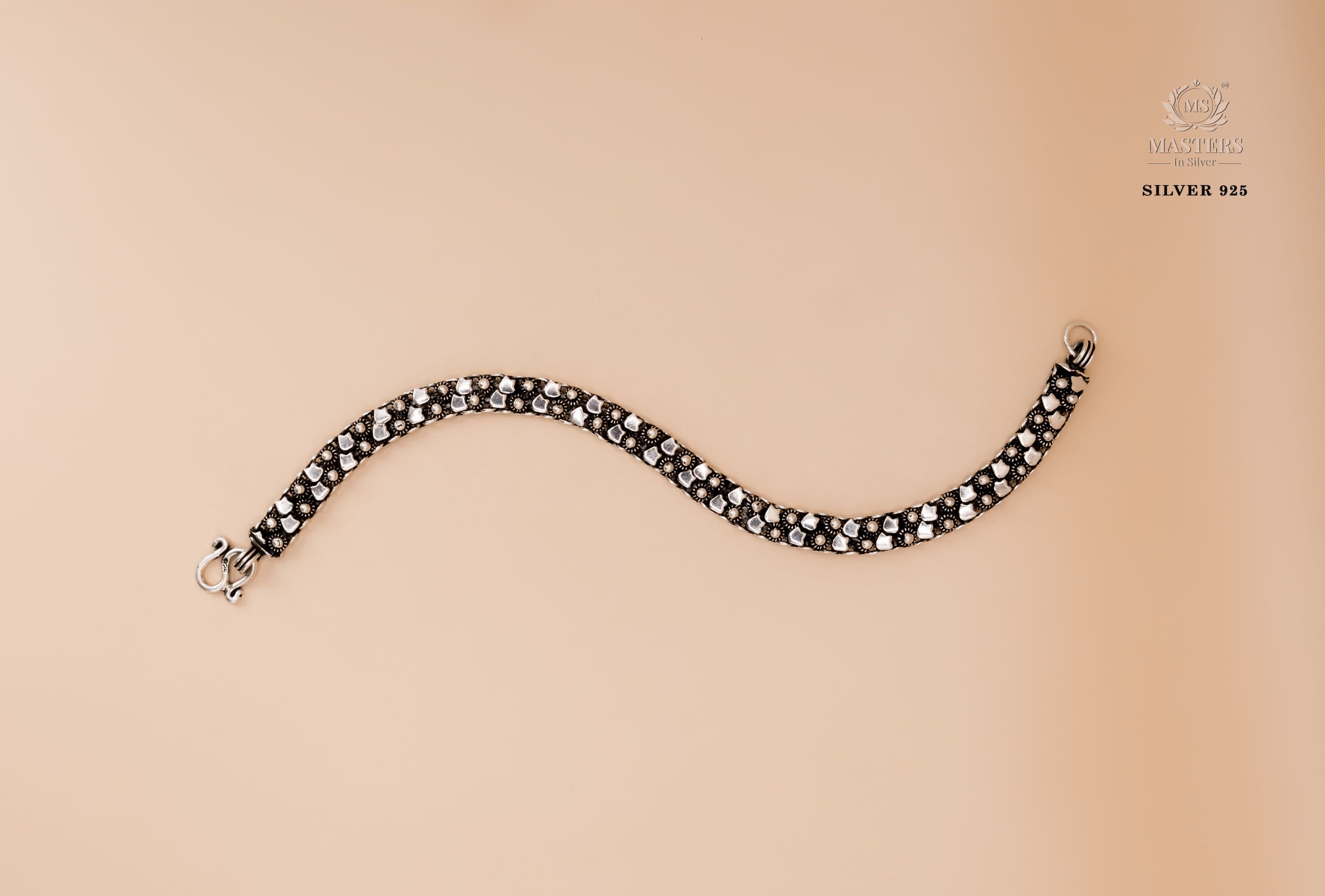 ORIGINAL EXPORT QUALITY OXIDISED PEARL FLORAL BRACELETS
