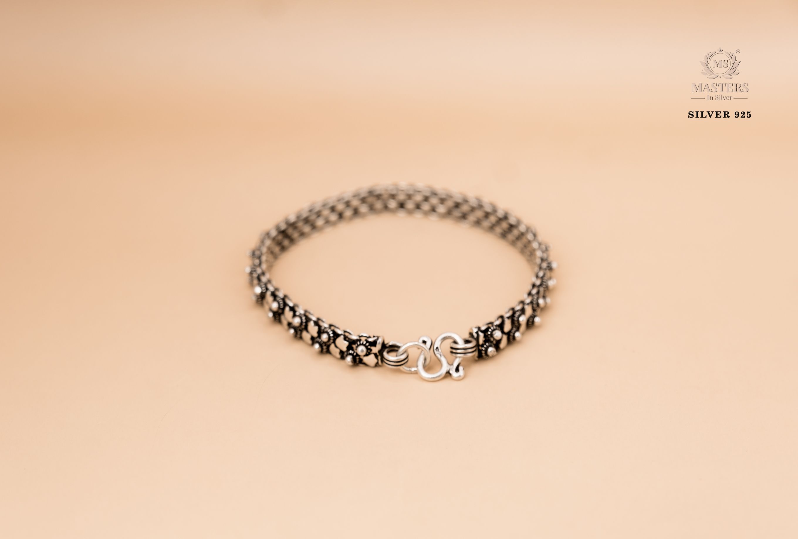 ORIGINAL EXPORT QUALITY OXIDISED PEARL FLORAL BRACELETS