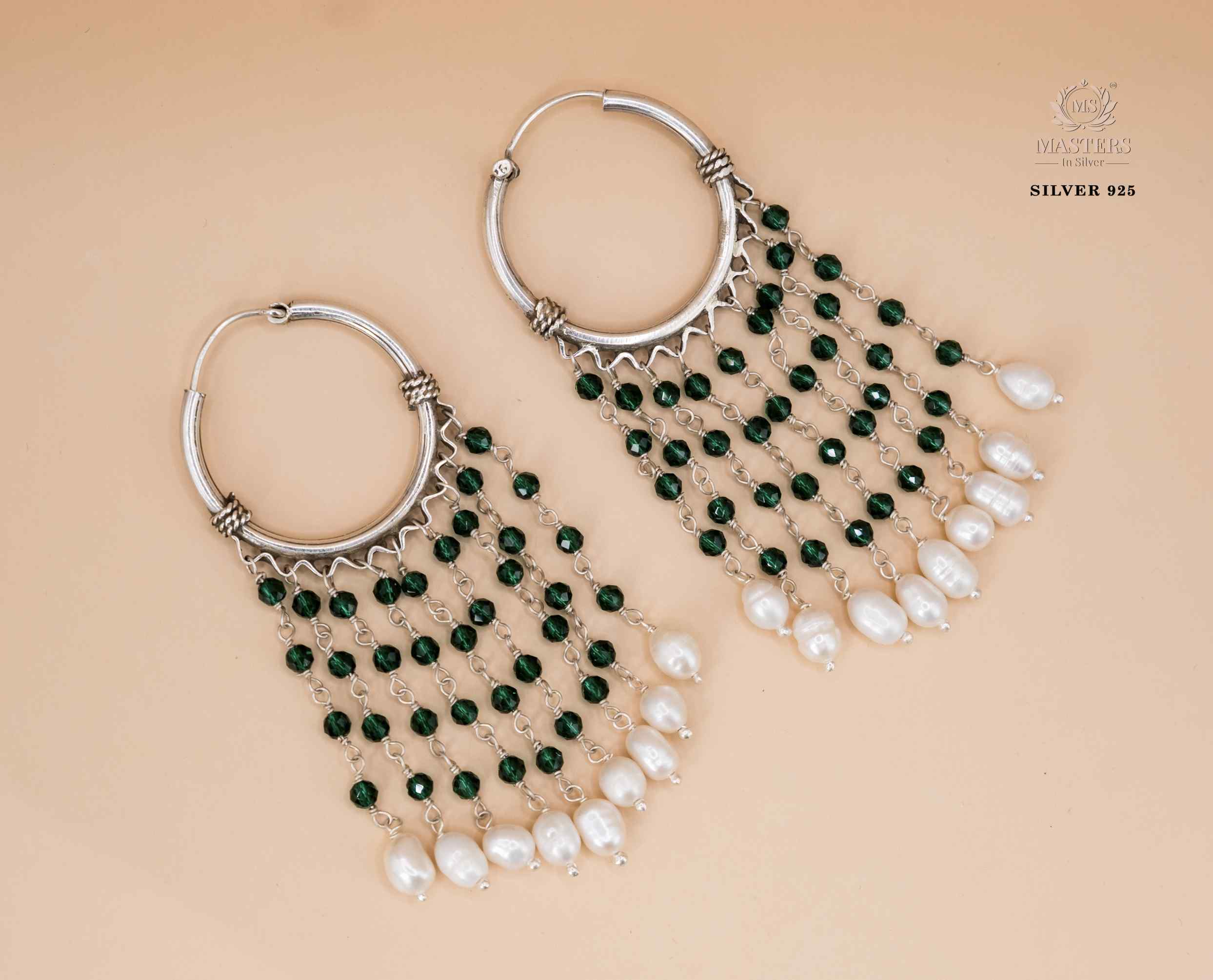 CHAND BALIYAN OXIDISED original pearl