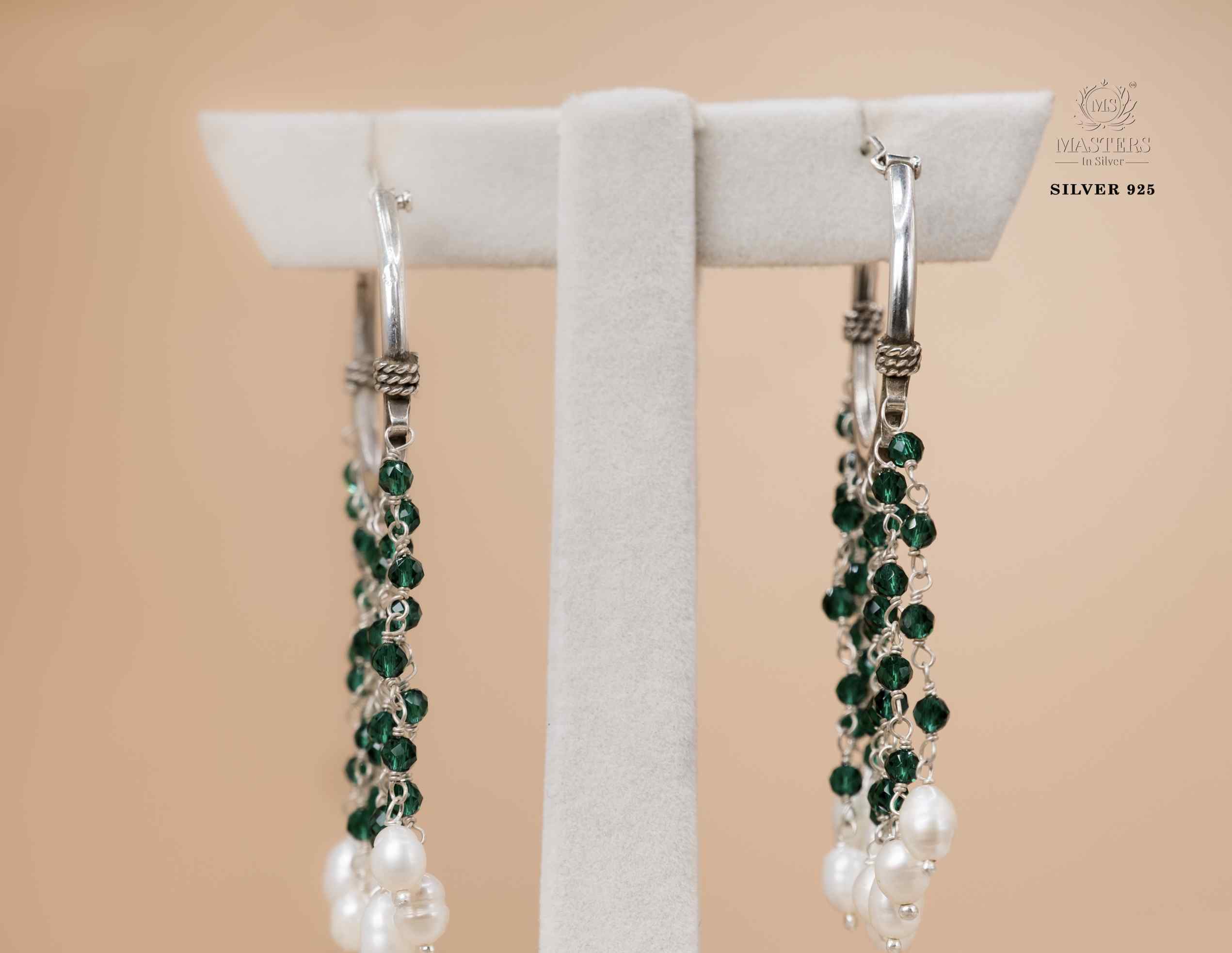 CHAND BALIYAN OXIDISED original pearl
