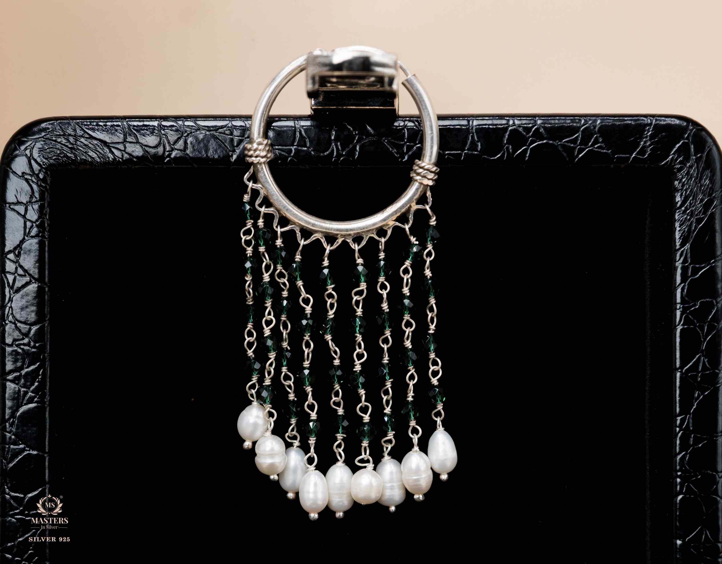 CHAND BALIYAN OXIDISED original pearl