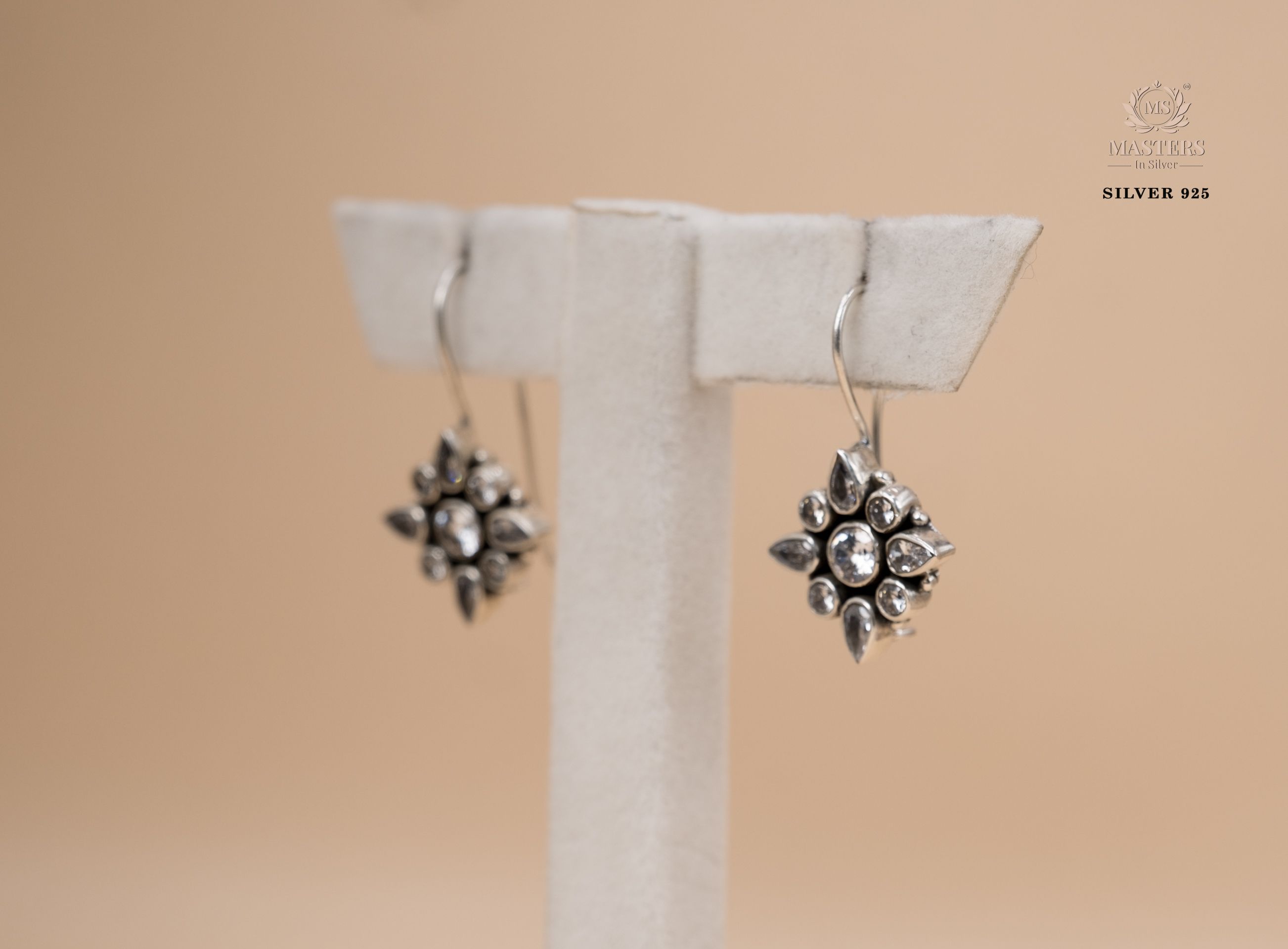 EARRINGS HOOK TYPE OXIDISED