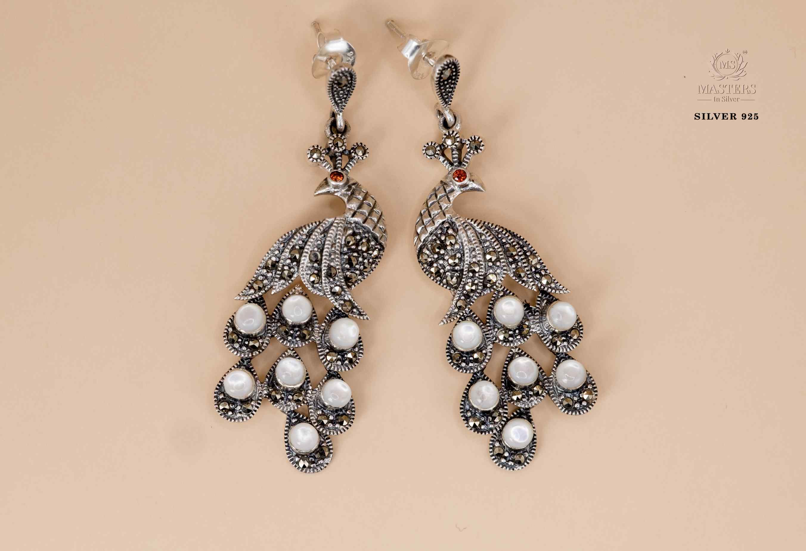 EARRINGS ORIGINAL IMPORTED MARCASITE